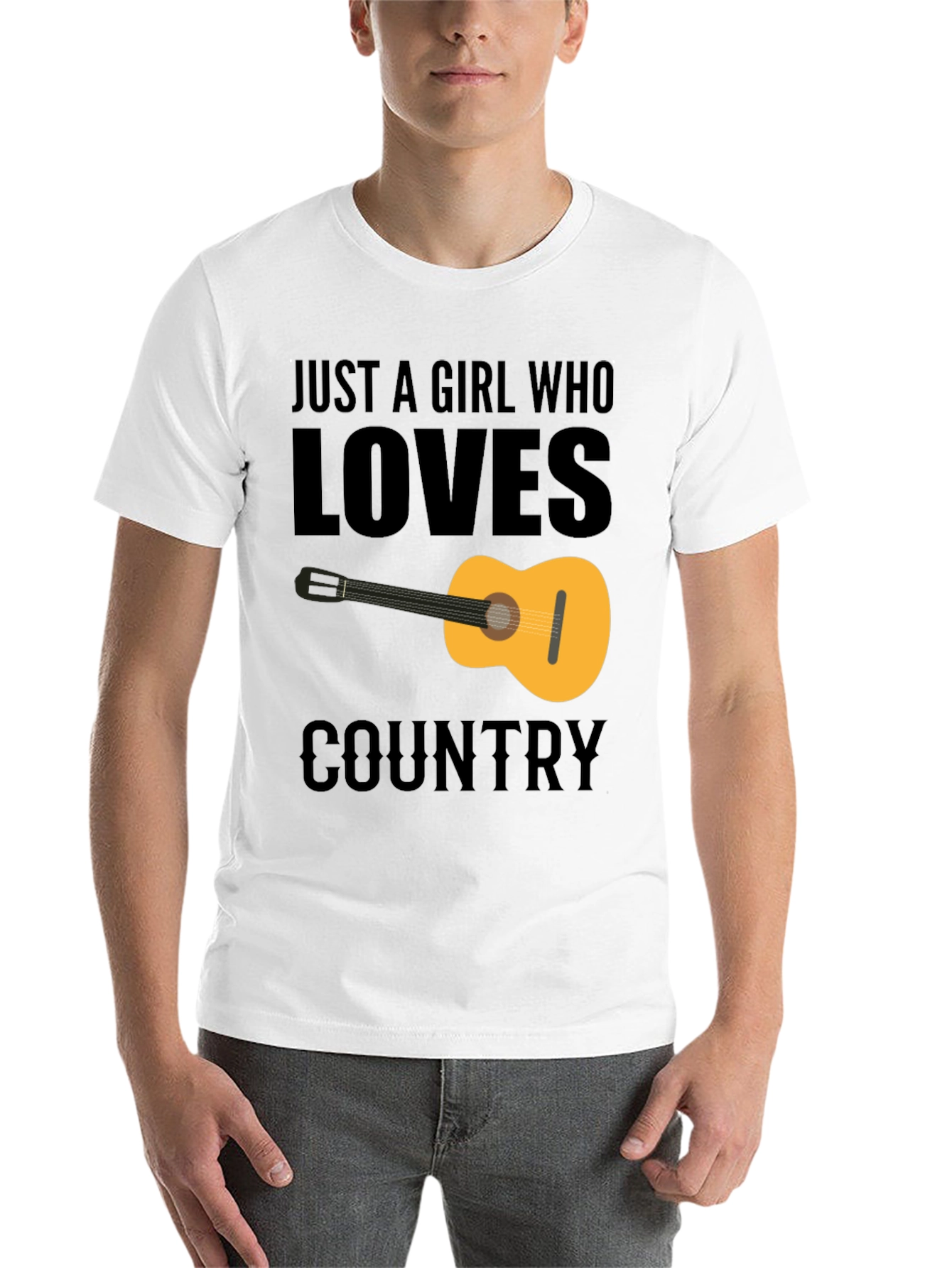 Black Country Music Guitar Graphic Tee view 14