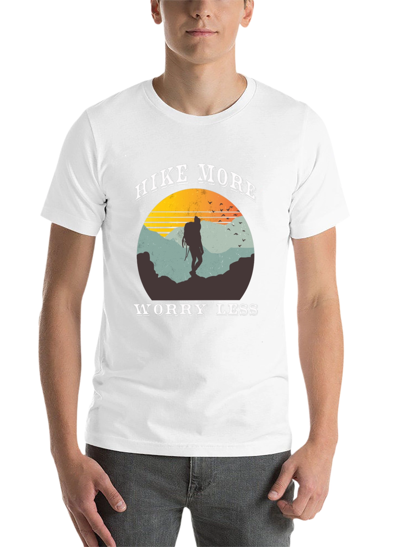 Hike More Worry Less Graphic Tee - 14