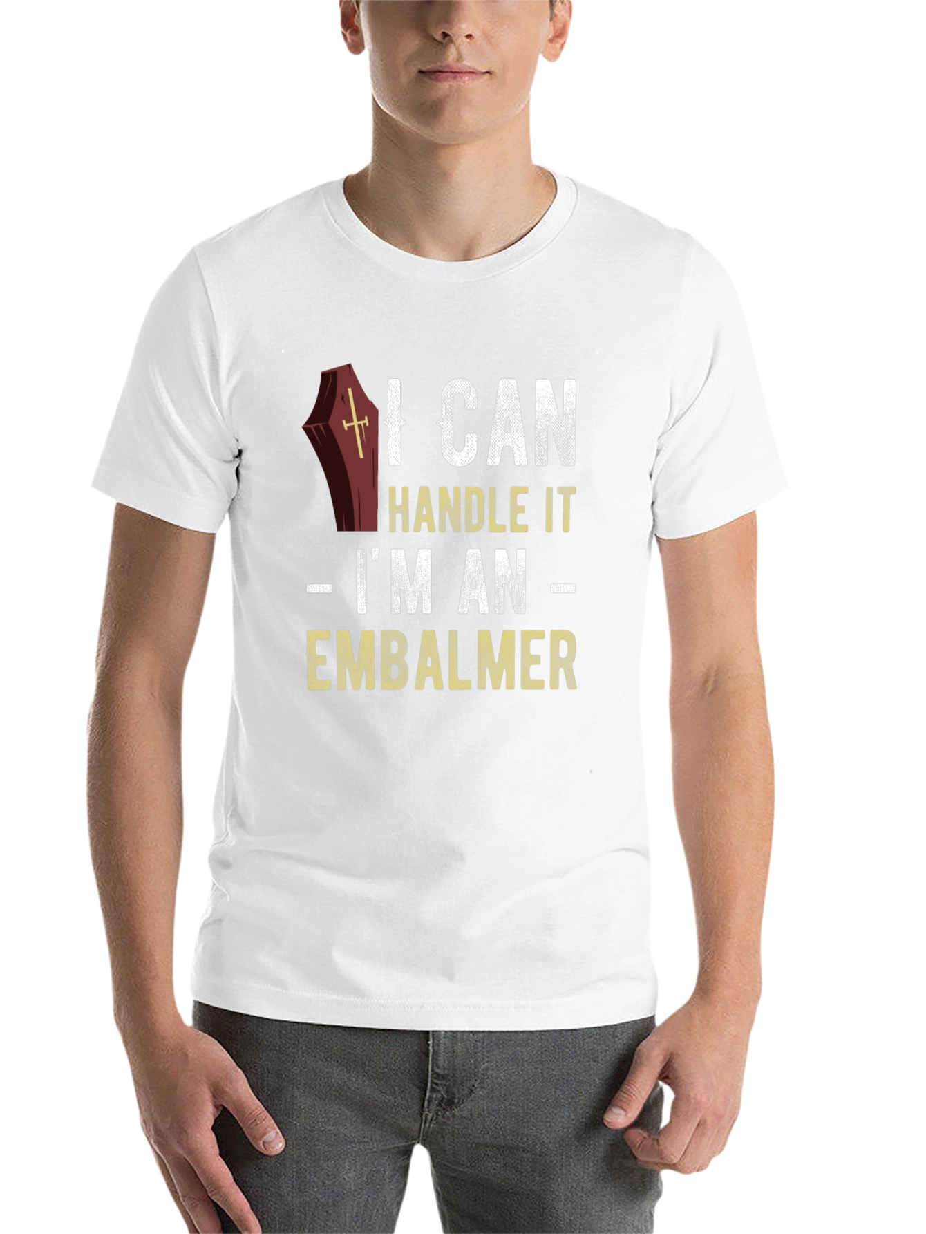 Black I Can Handle It Embalmer T-Shirt view 14