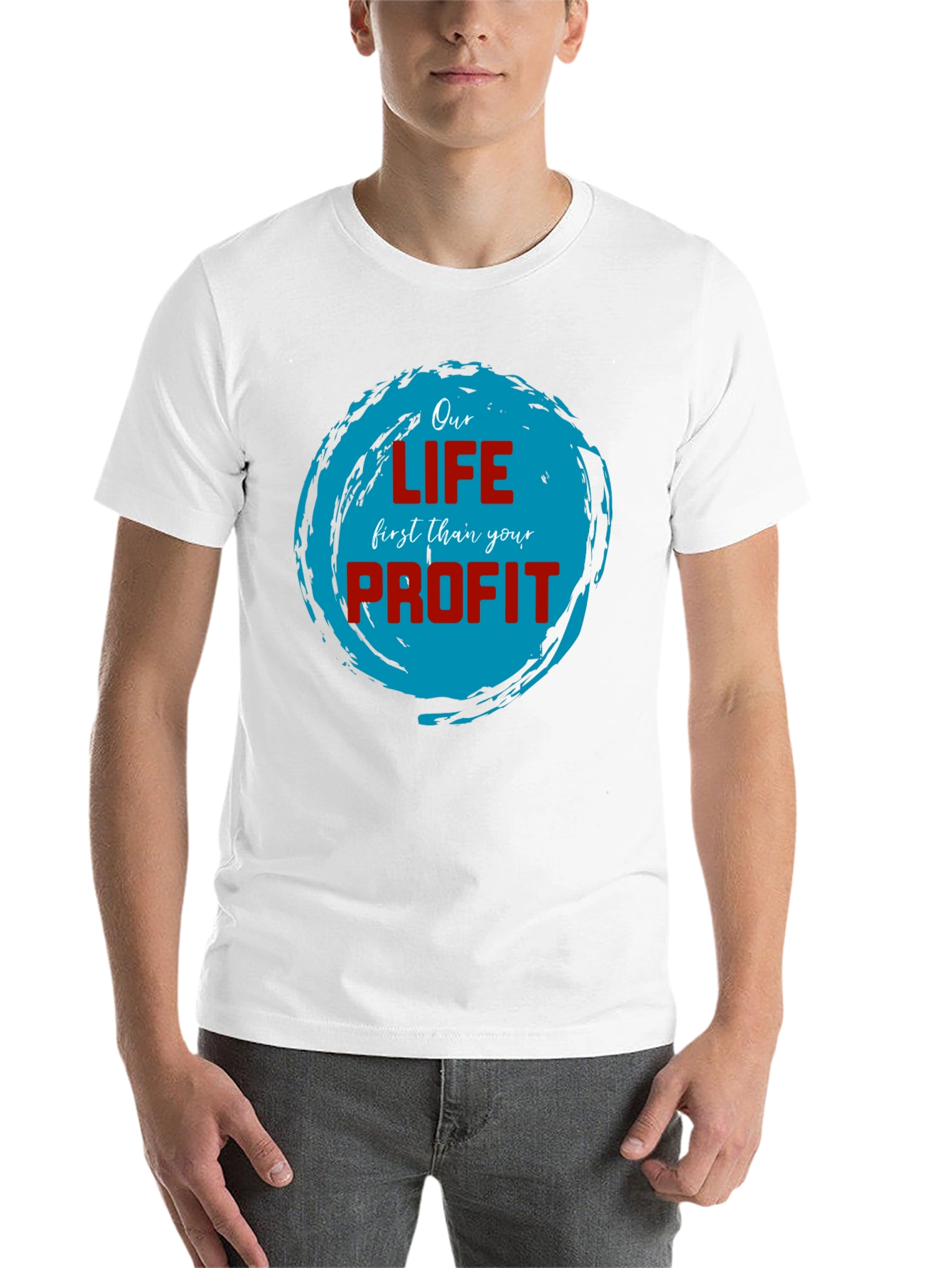Black Our Life First Than Your Profit T-Shirt view 14