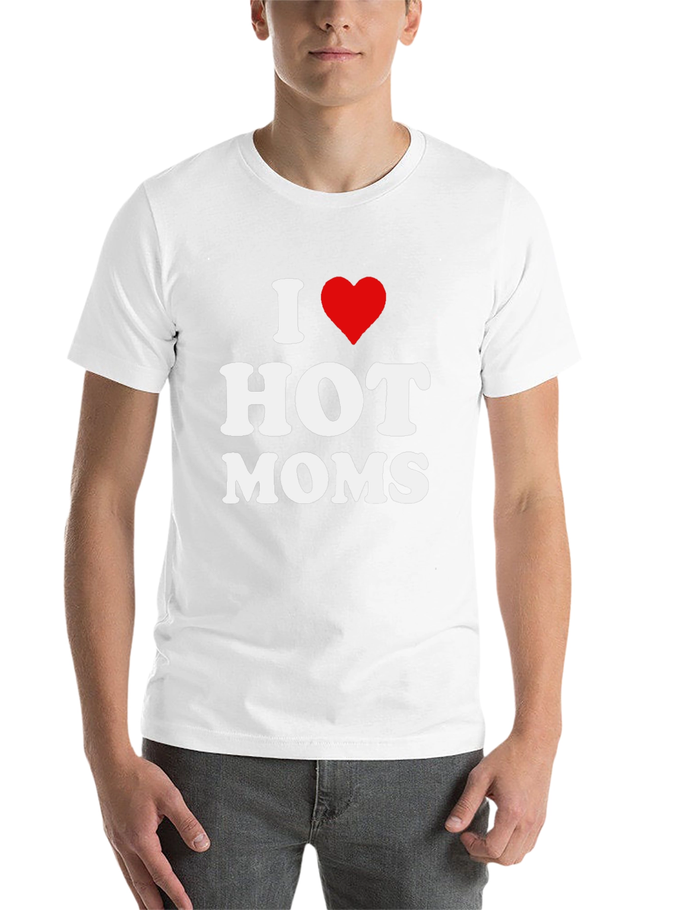 Black I Heart Hot Moms Black T-Shirt view 14