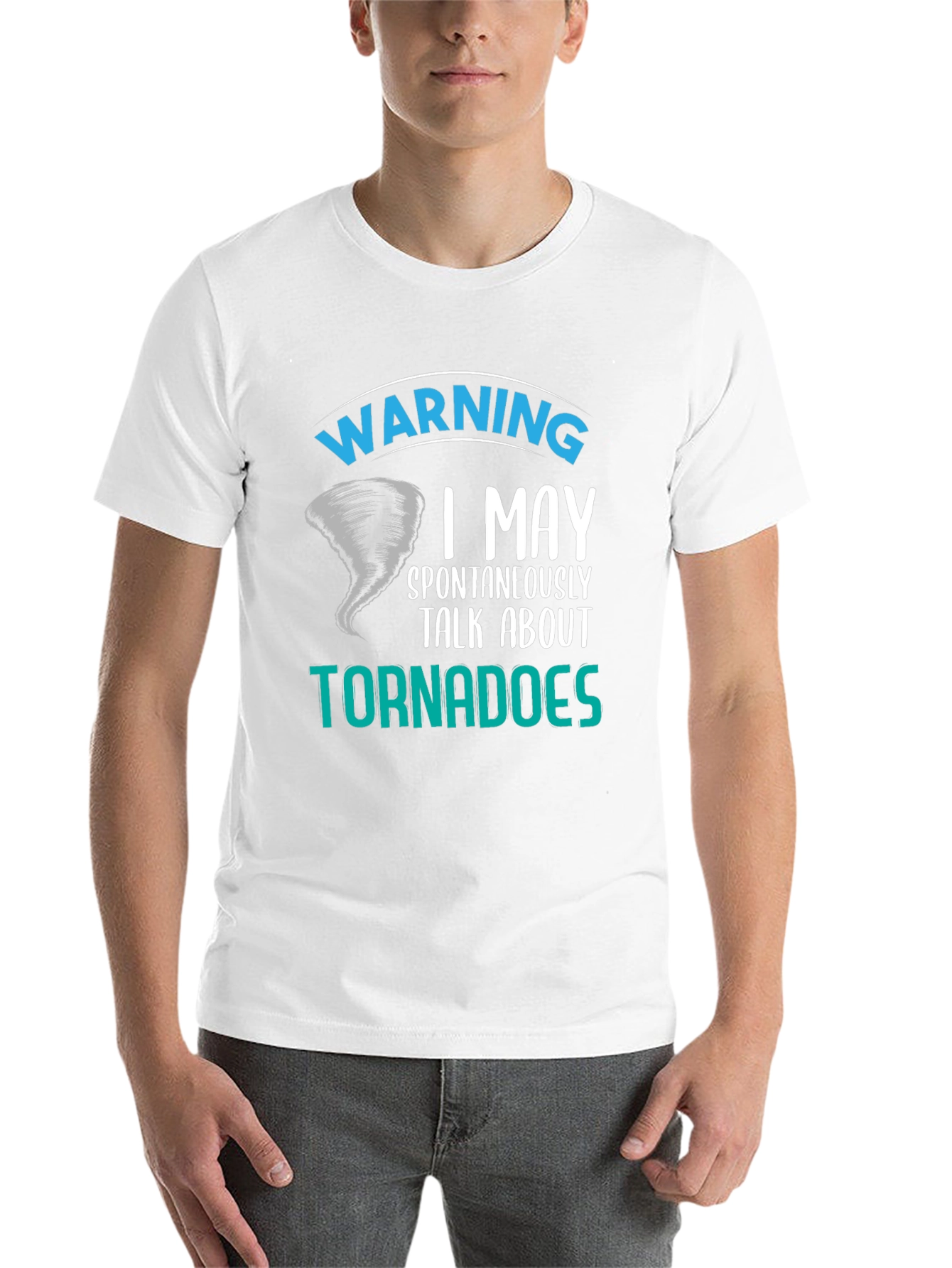 Black Warning Tornado T-Shirt view 14