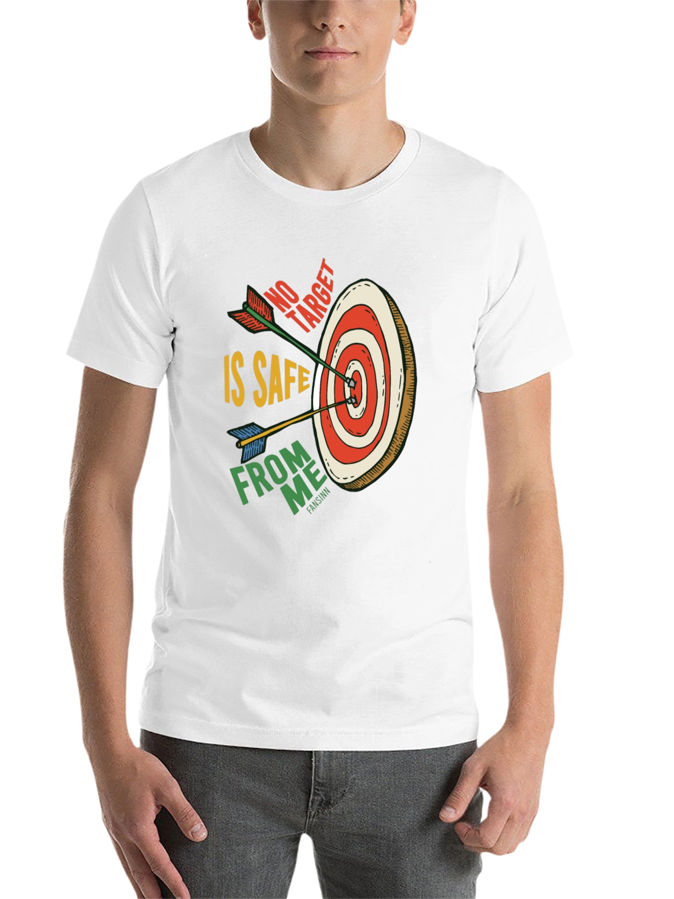 Black Target Practice Graphic Tee: No Target is Safe view 14