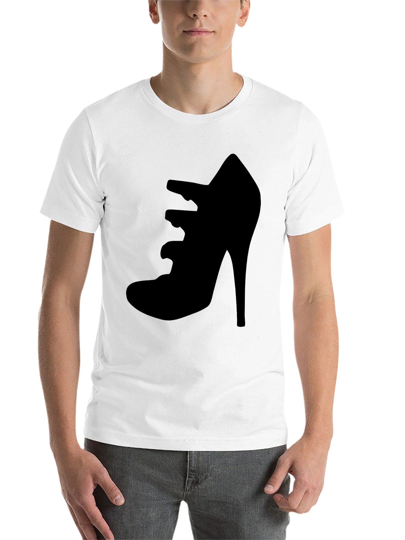 Black Black Shoe Graphic T-Shirt view 14