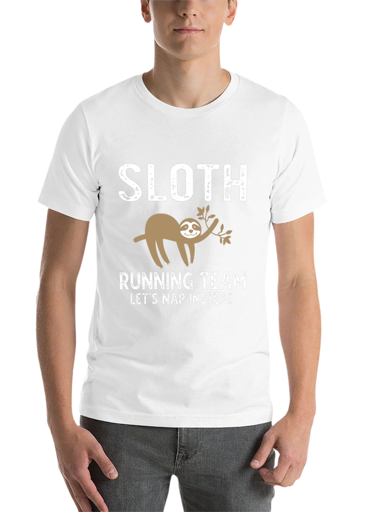 Black Sloth Running Team Black Graphic T-Shirt view 14