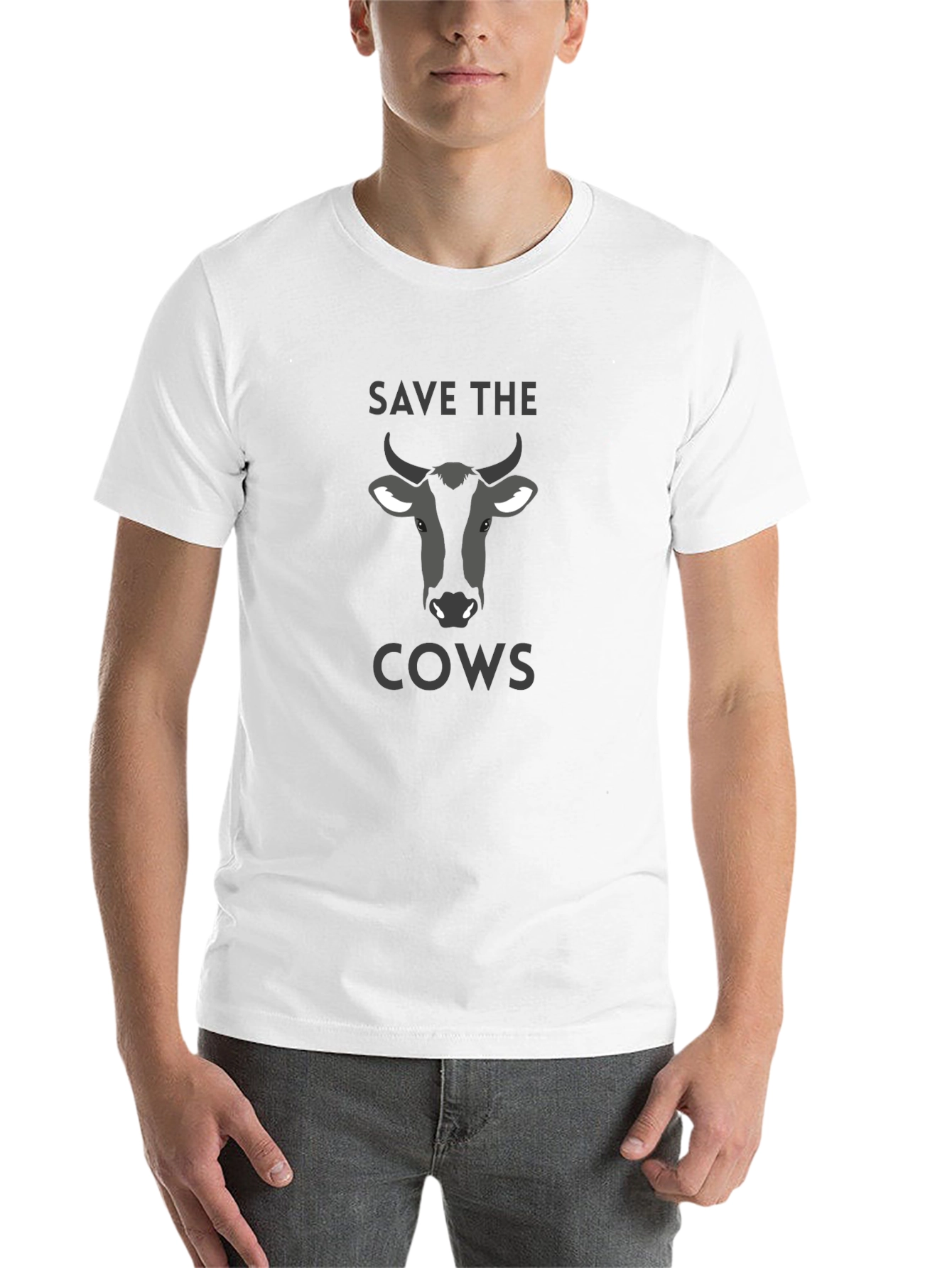 Save The Cows Graphic Tee - Animal Lover's T-Shirt - 14