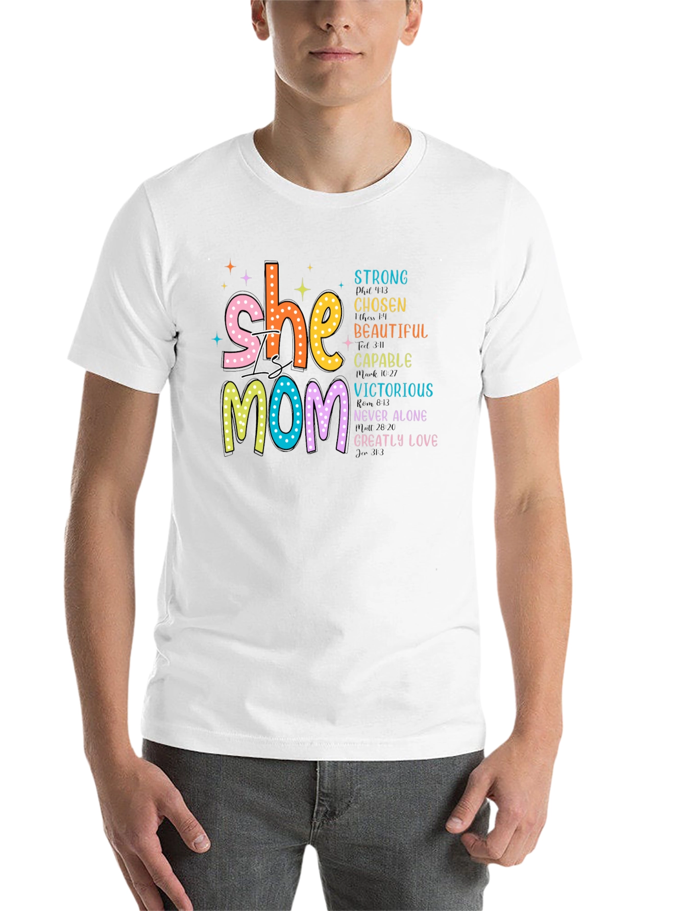 Black She is Mom T-Shirt: Strong Chosen Beautiful view 14