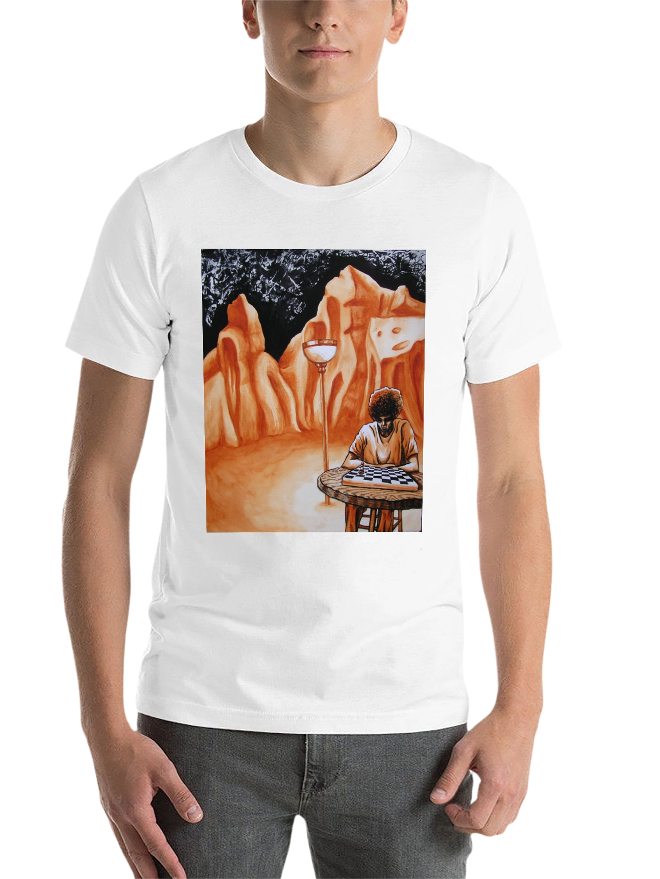 Artistic Chess Player T-Shirt - 14