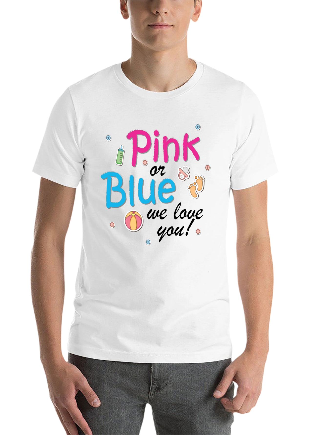 Pink or Blue Baby Shower T-Shirt - 14