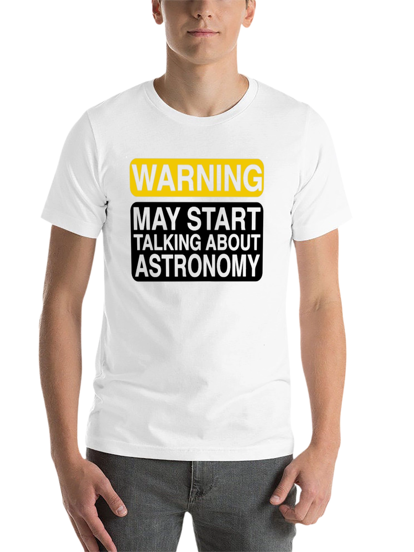 Black Warning Astronomy T-Shirt view 14