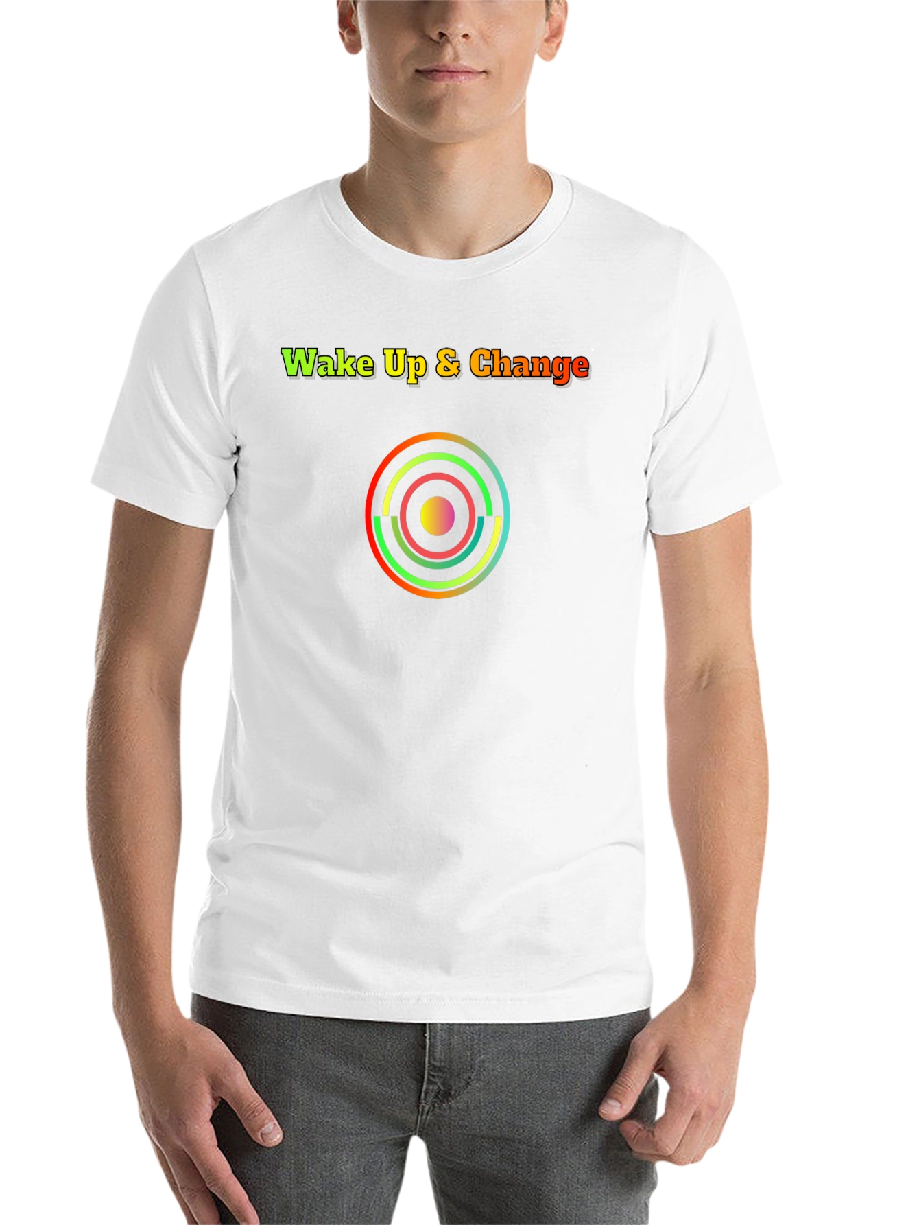 Black Wake Up & Change Graphic Tee view 14