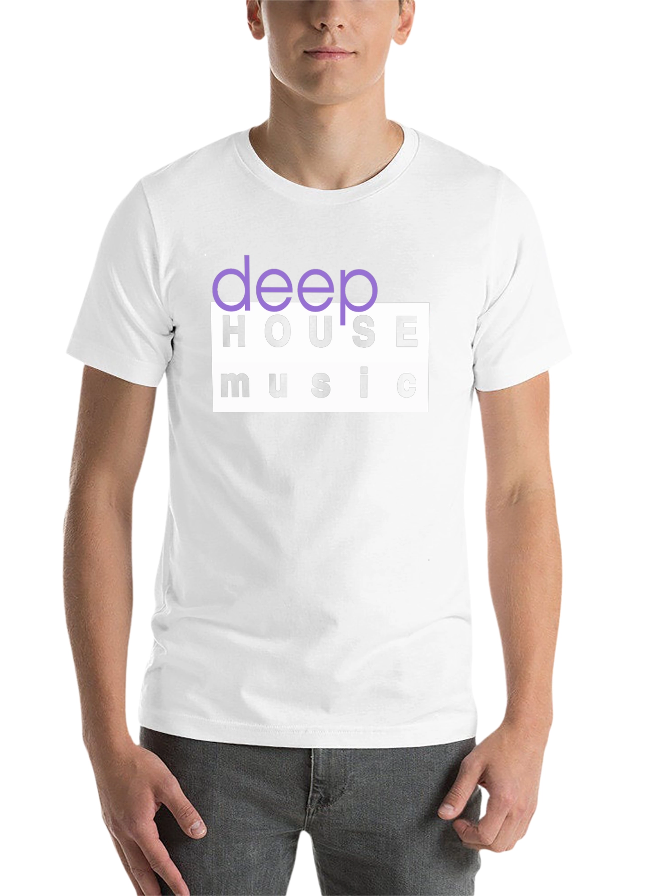 Black Deep House Music Black Graphic T-Shirt view 14