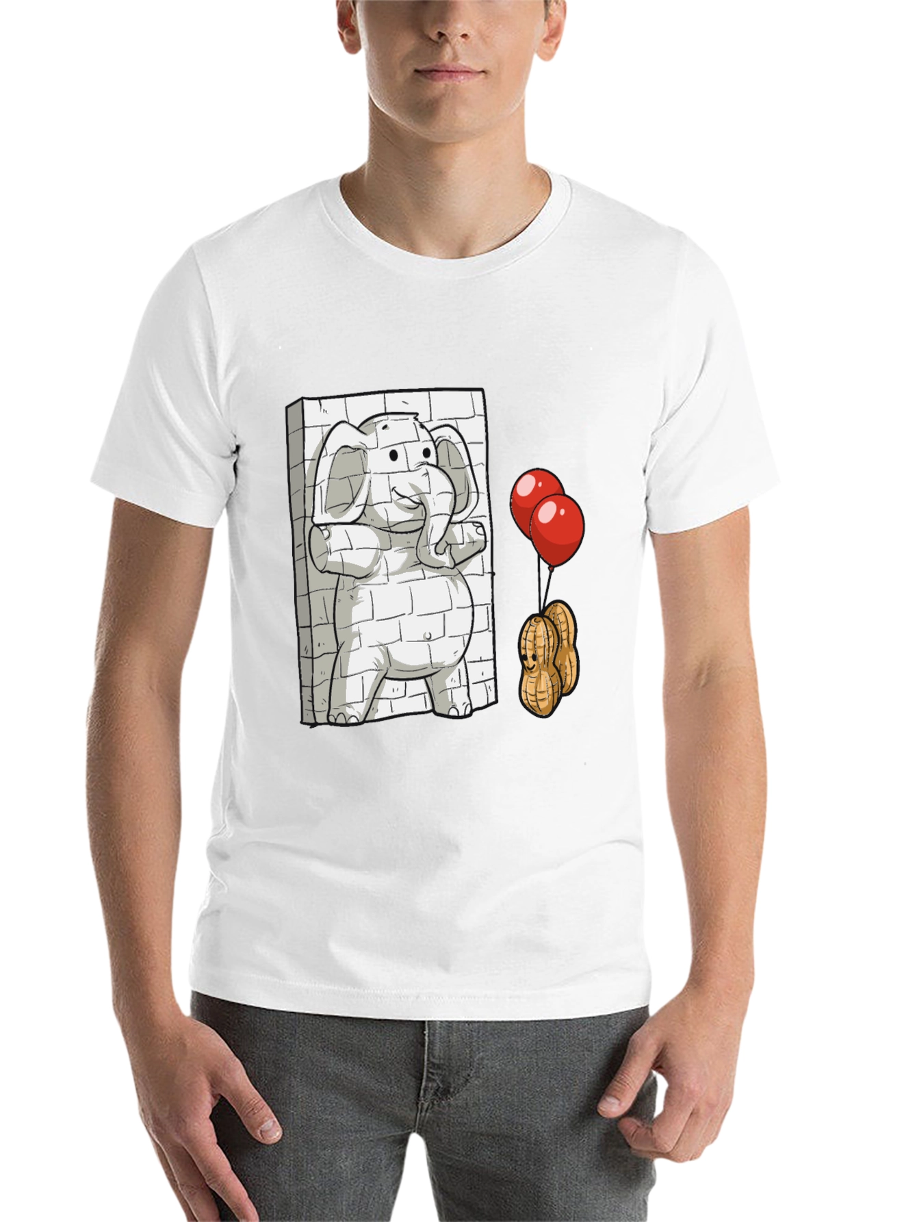 Black Elephant & Peanuts Graphic T-Shirt view 14