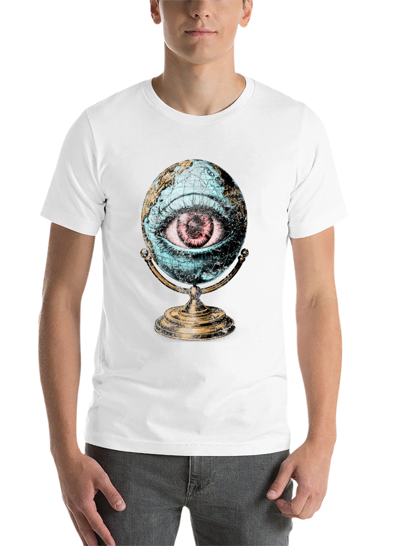 Black Eye of the World Graphic Tee - Black Cotton view 14