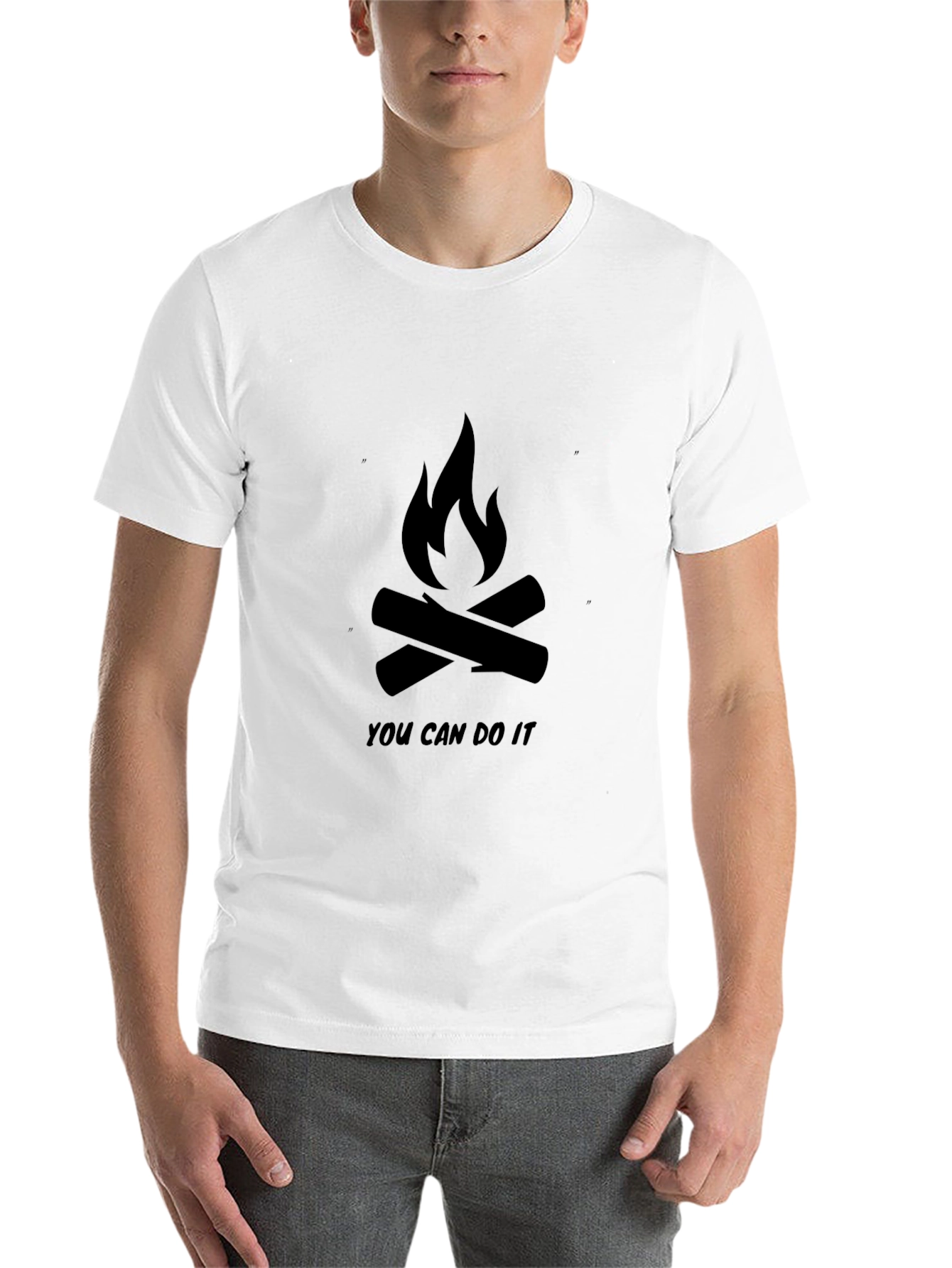 Black Motivational Campfire Graphic T-Shirt view 14