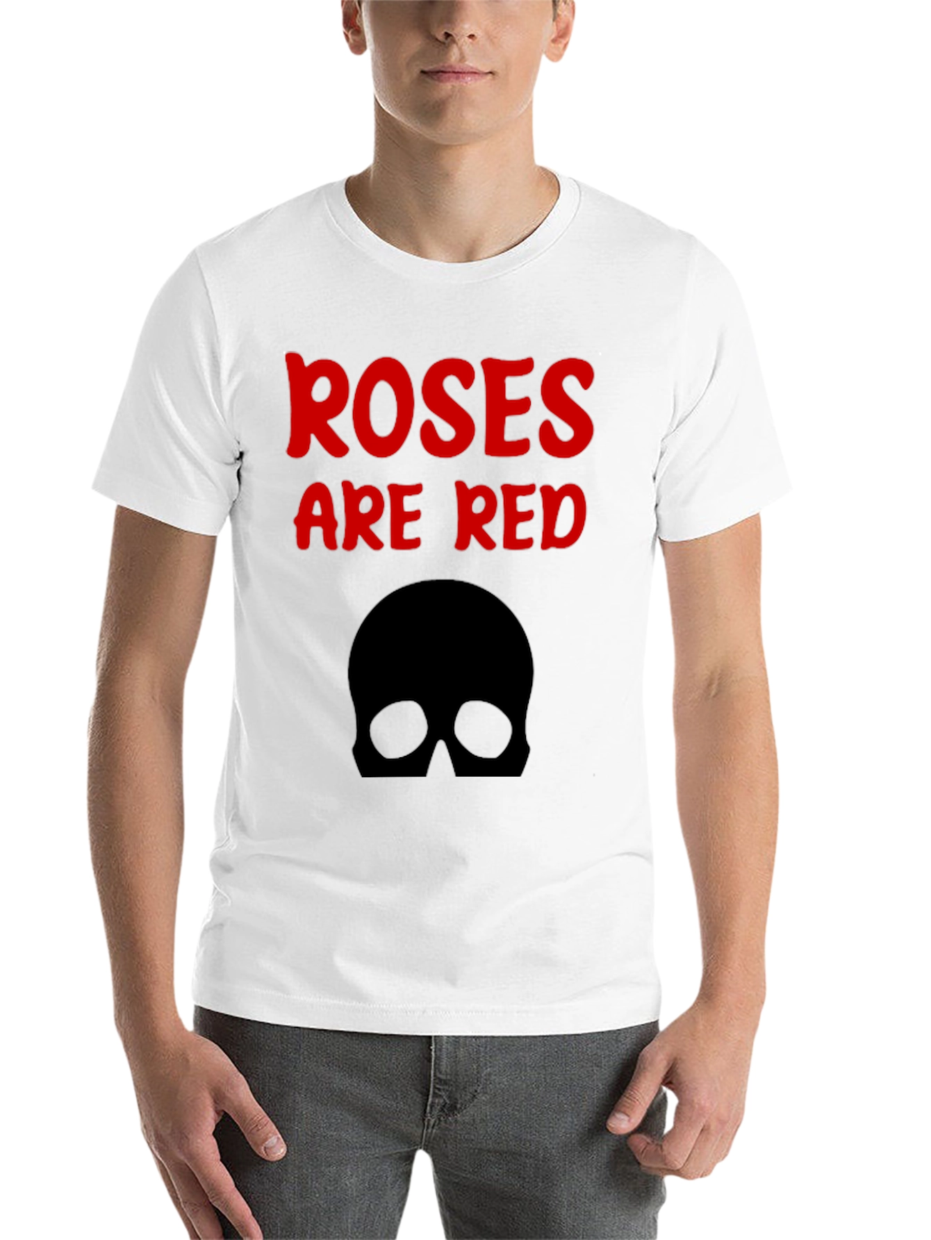 Black Roses Are Red Skull Graphic Tee view 14