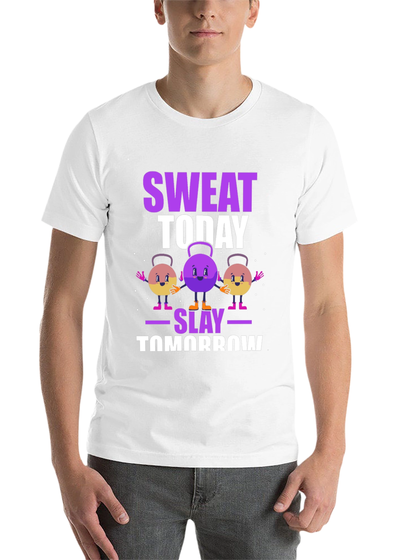 Black Sweat Today Slay Tomorrow Graphic Tee view 14