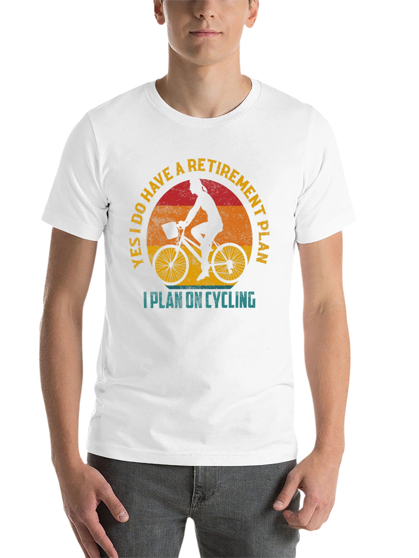 Black Cycling Retirement Plan Graphic Tee view 14