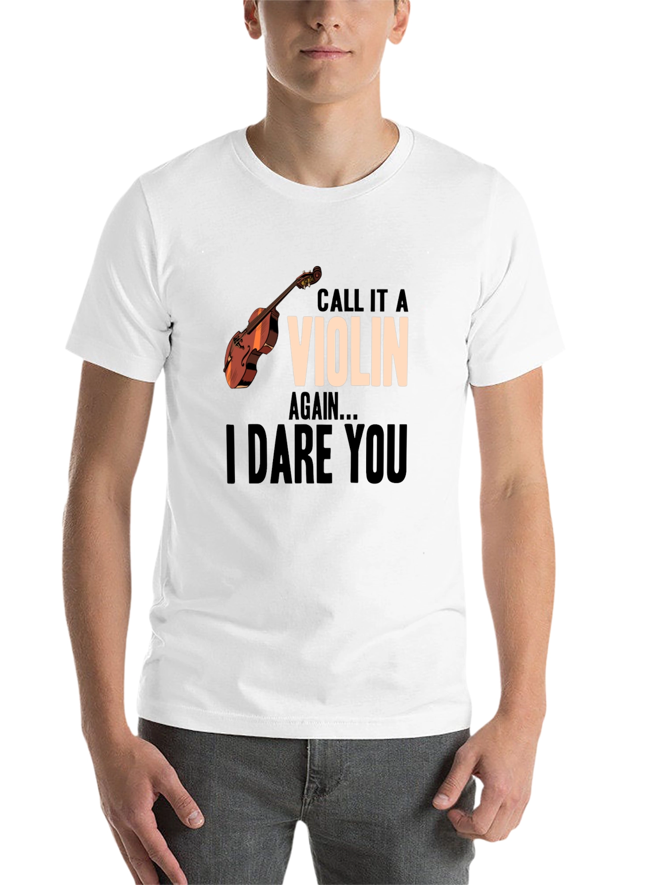 Black Call It A Violin Again Funny Music T-Shirt view 14