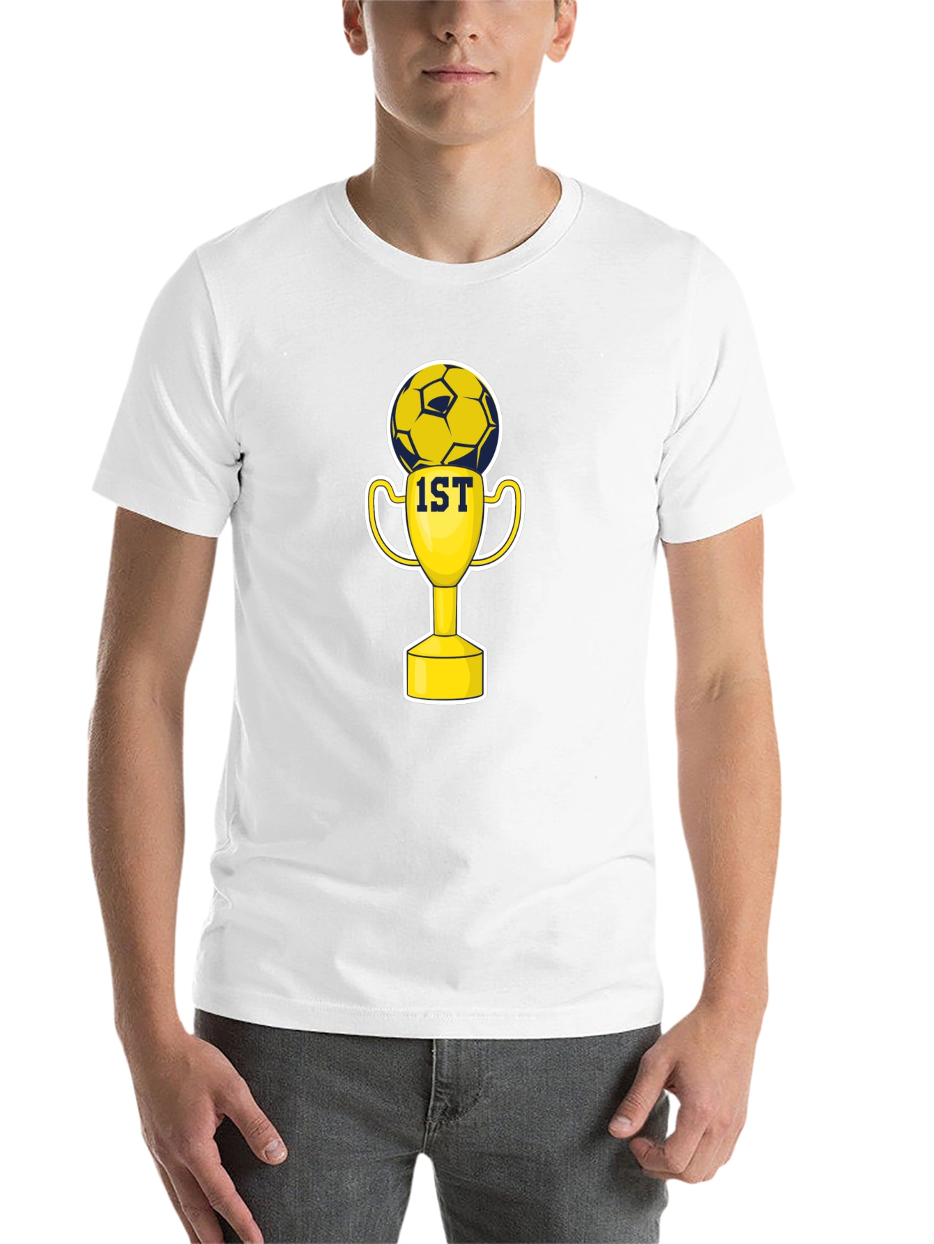 Soccer Champion T-Shirt - 1st Place Trophy Design - 14