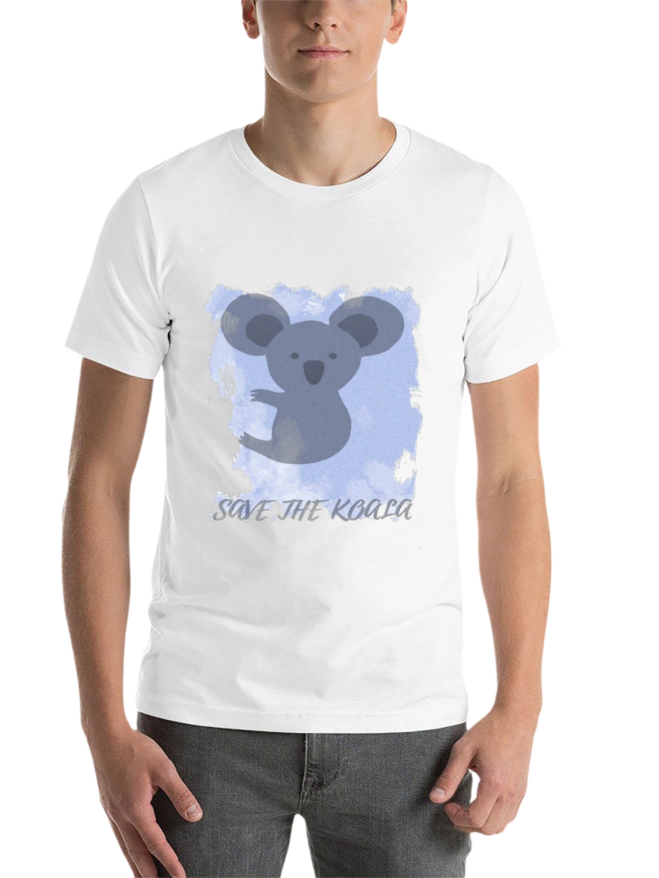 Black Save the Koala Graphic Tee - Black Crew Neck T-Shirt view 14