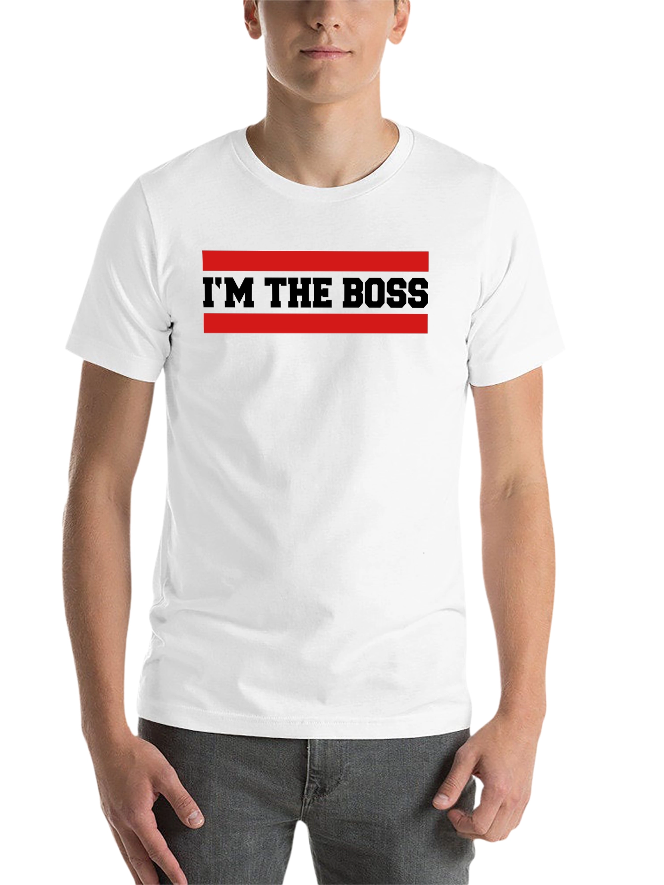 Black I'm The Boss Graphic T-Shirt - Bold Statement Tee view 14