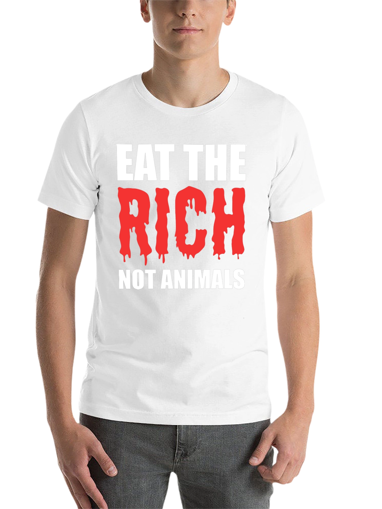 Black Eat The Rich Black T-Shirt view 14