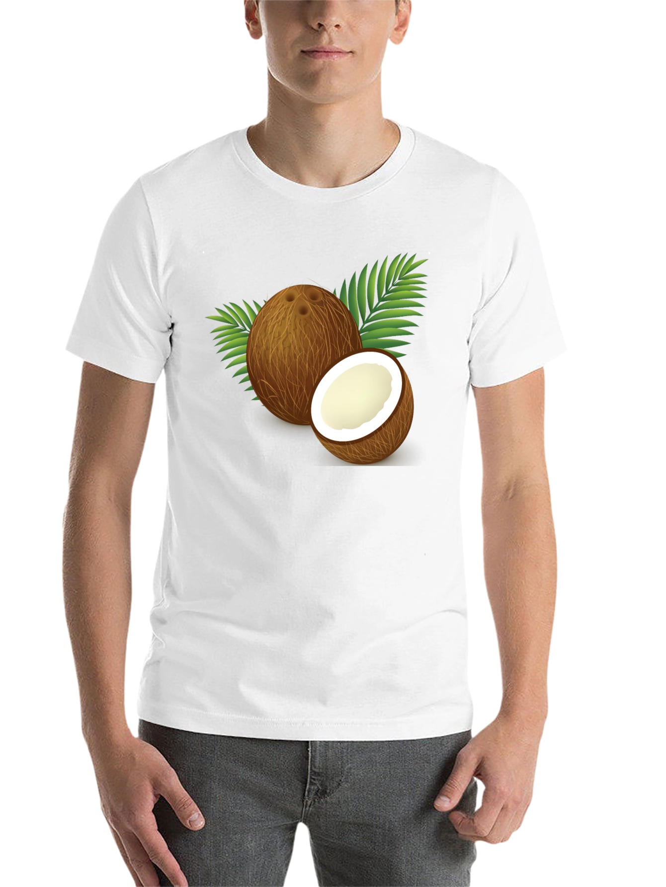 Black Coconut Graphic Tee - Tropical Summer Vibes view 14