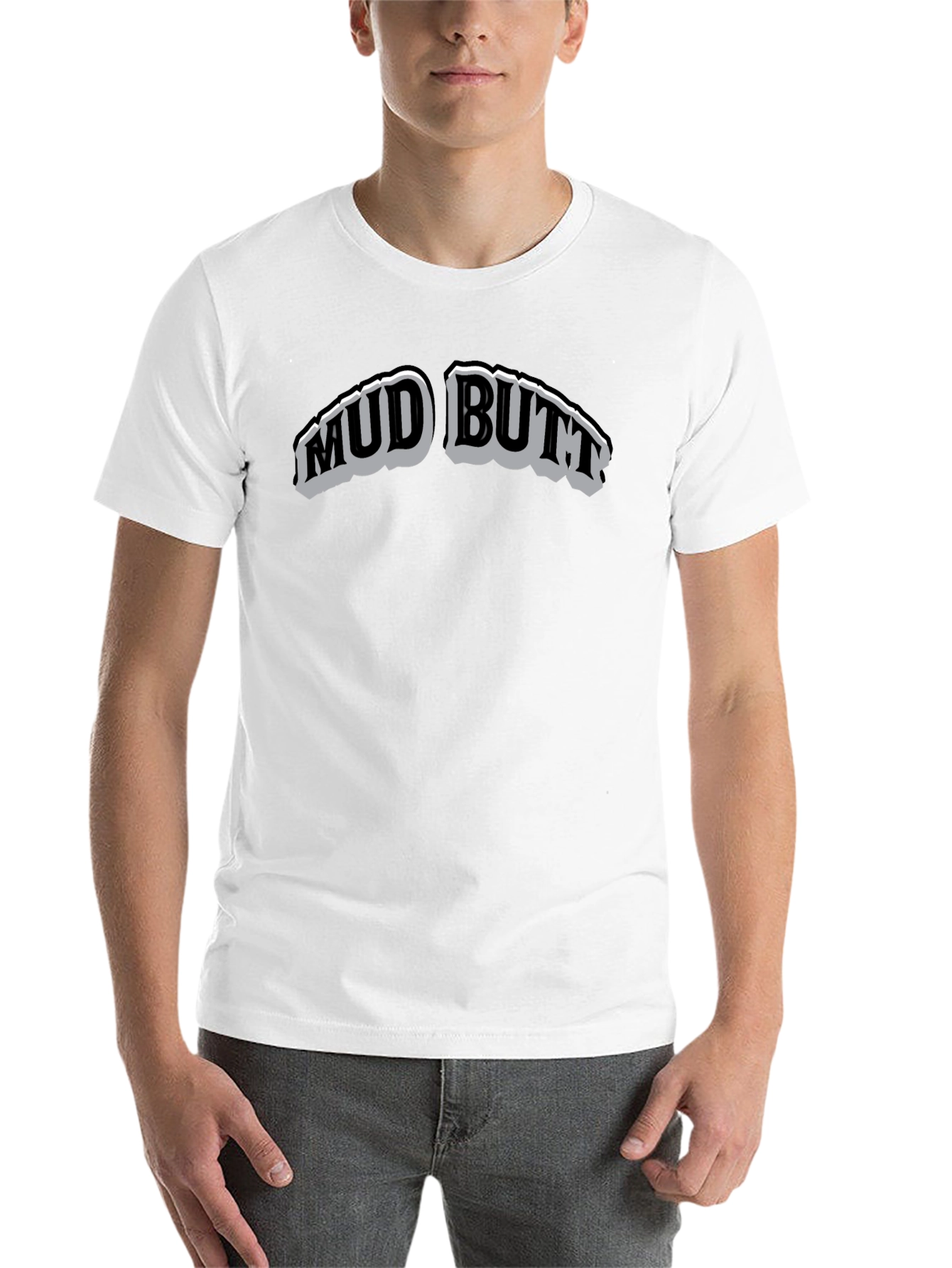 Black Mud Butt Graphic T-Shirt - Crew Neck view 14