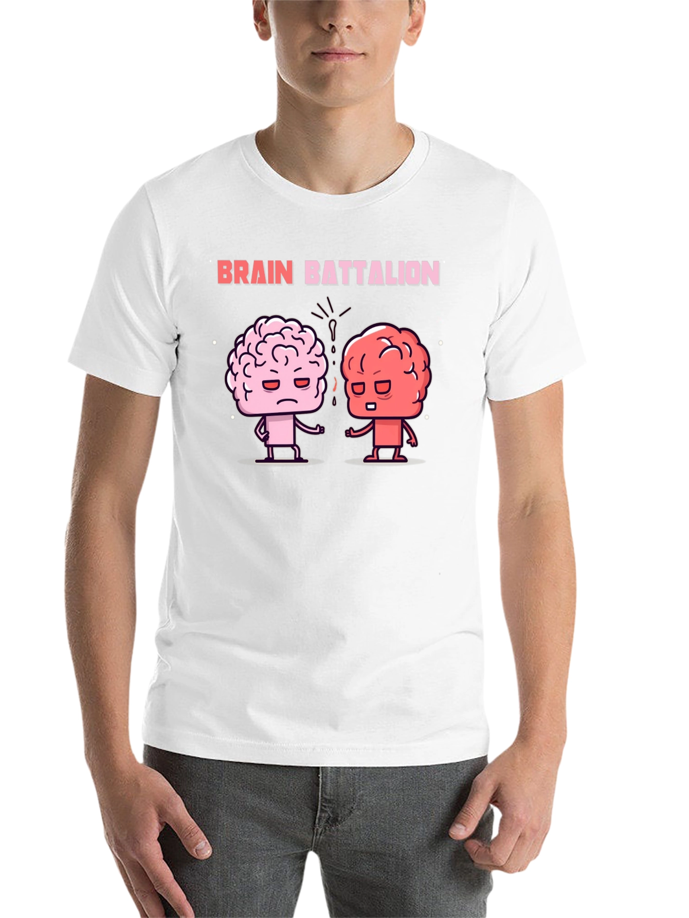 Black Brain Battalion Graphic Tee - Black Cotton T-Shirt view 14