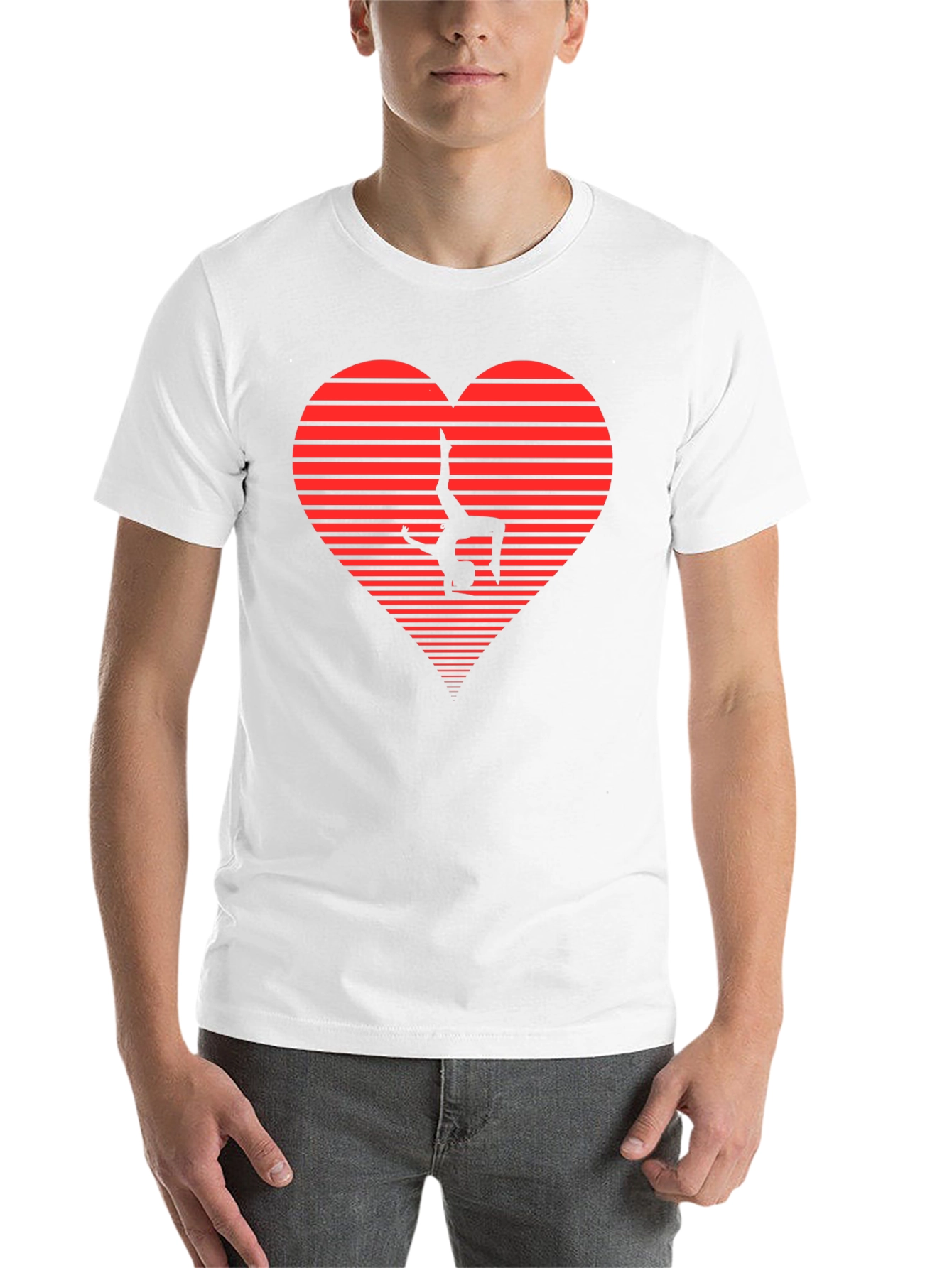 Black Gymnast Heart Graphic Tee - Black view 14