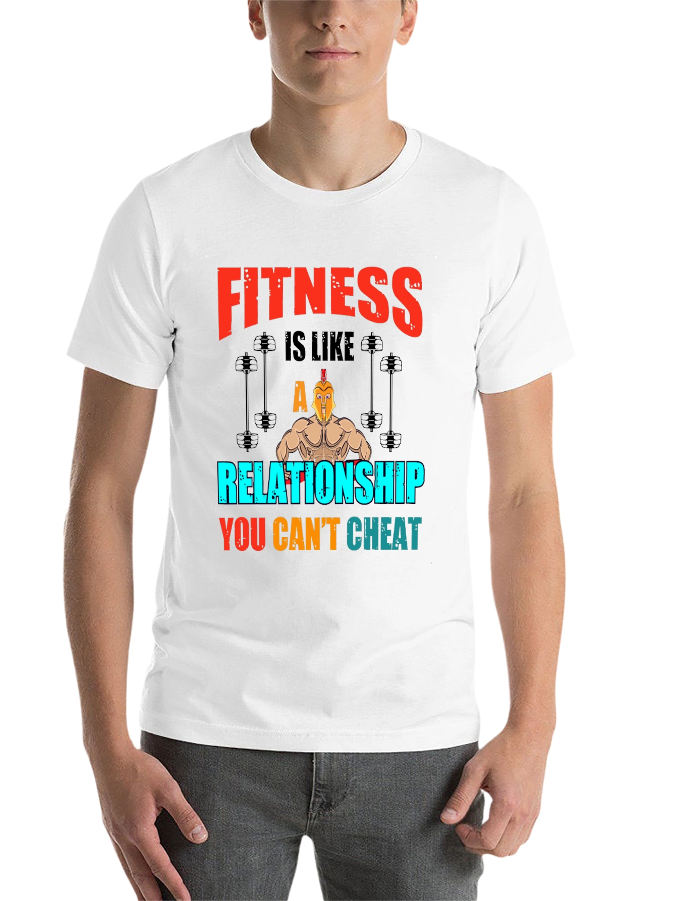Black Fitness Relationship Graphic Tee view 14
