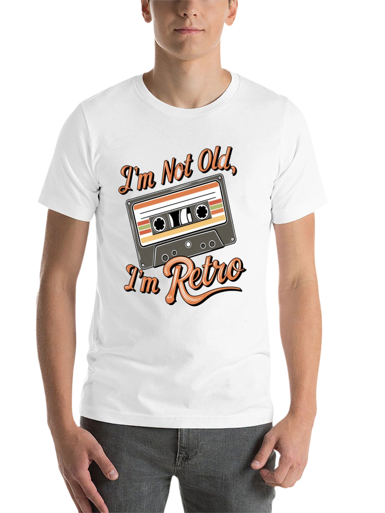 Black Retro Cassette Tape T-Shirt - I'm Not Old view 14