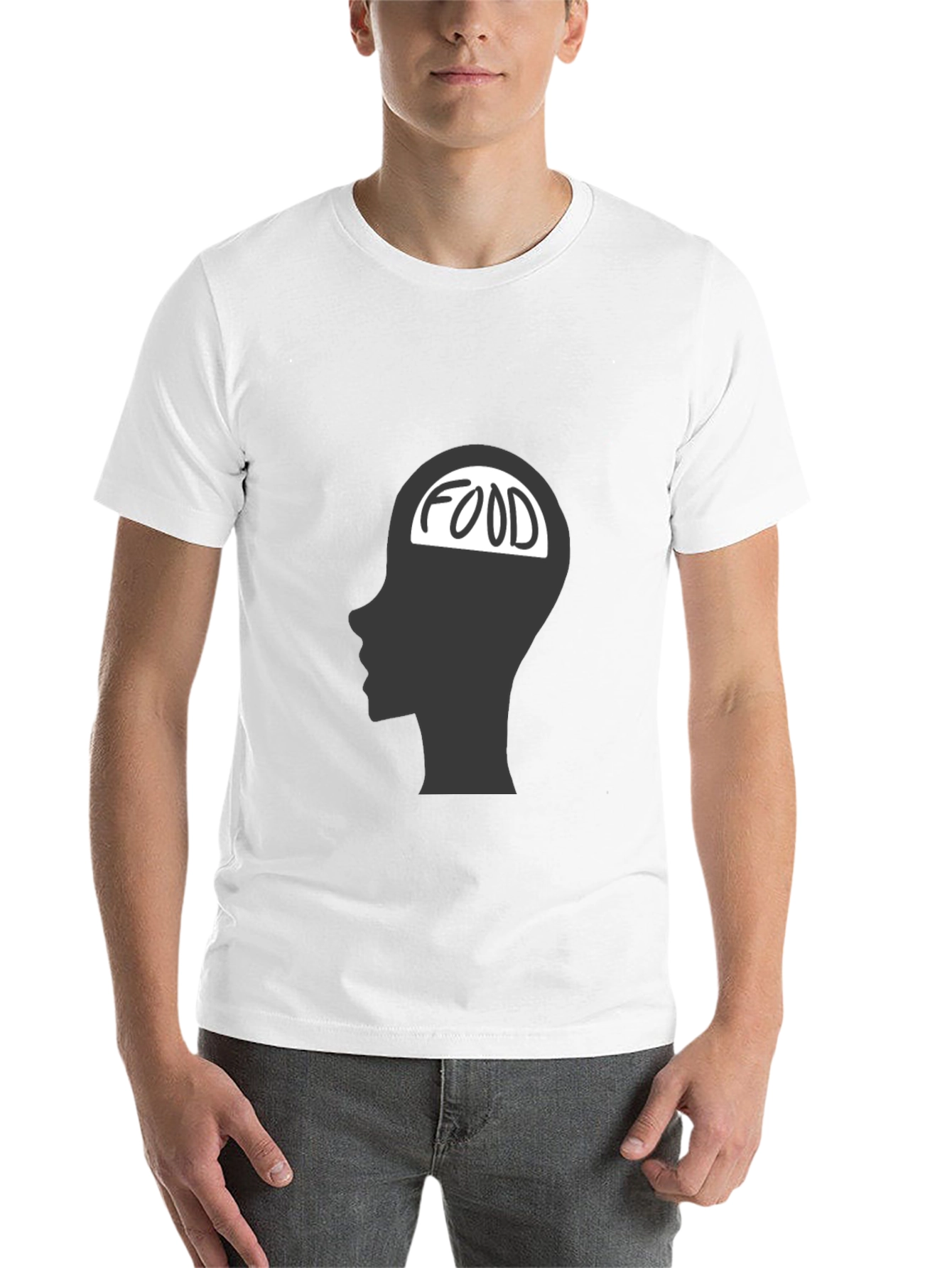 Black Food on the Brain T-Shirt view 14