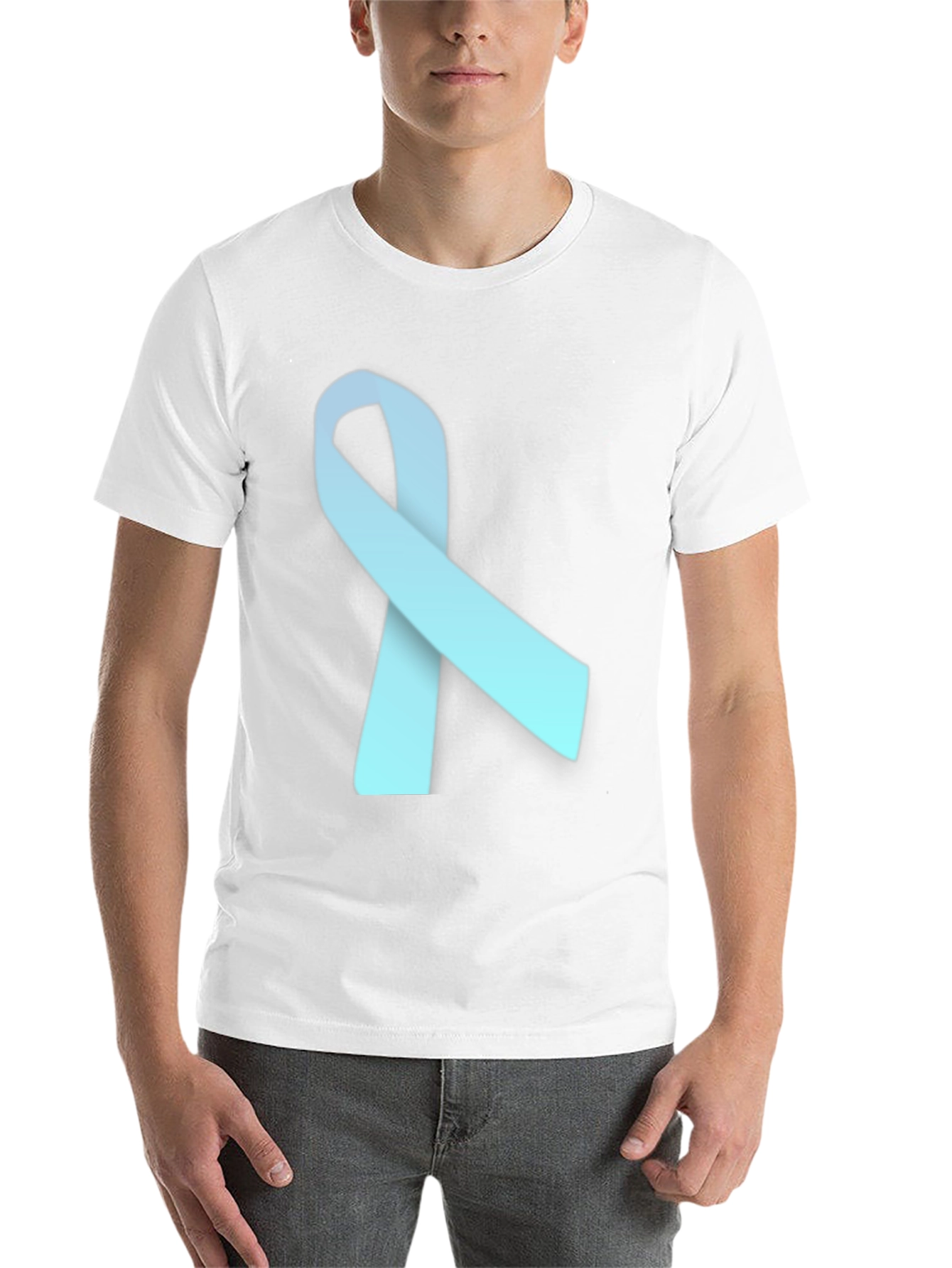 Black Awareness Ribbon T-Shirt - Soft Cotton Blend view 14