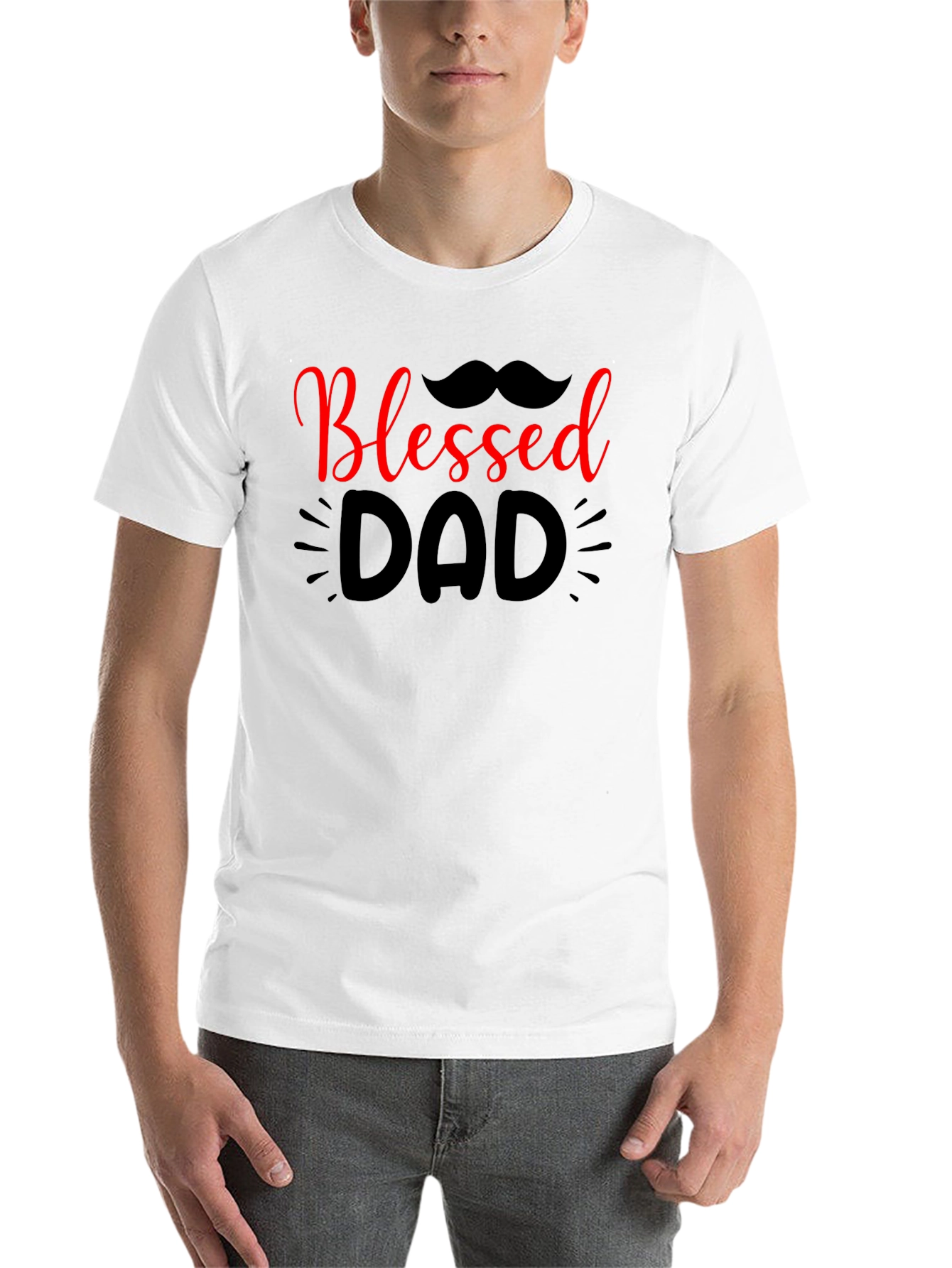 Blessed Dad Black T-Shirt - 14