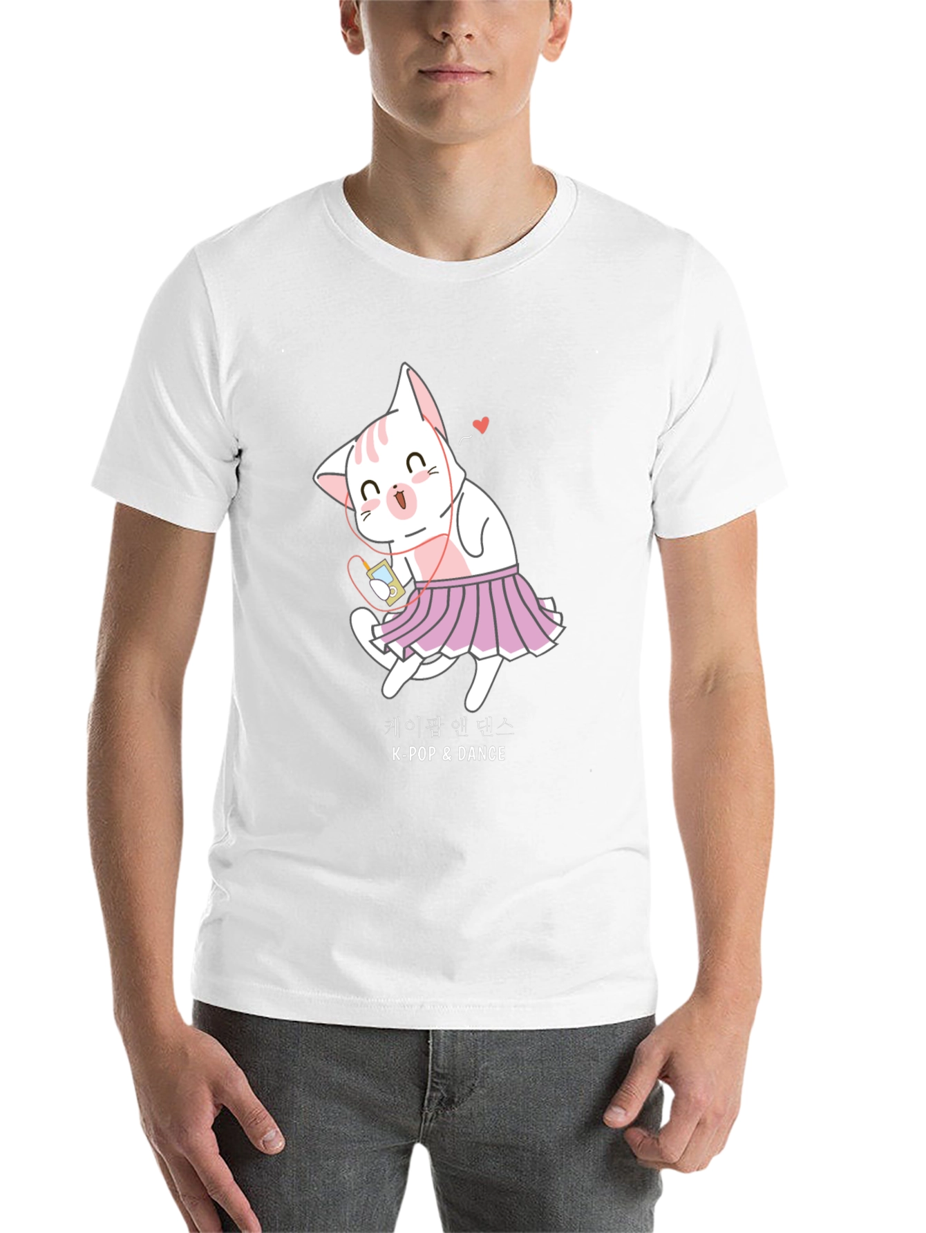 Black K-Pop Dance Cat T-Shirt view 14