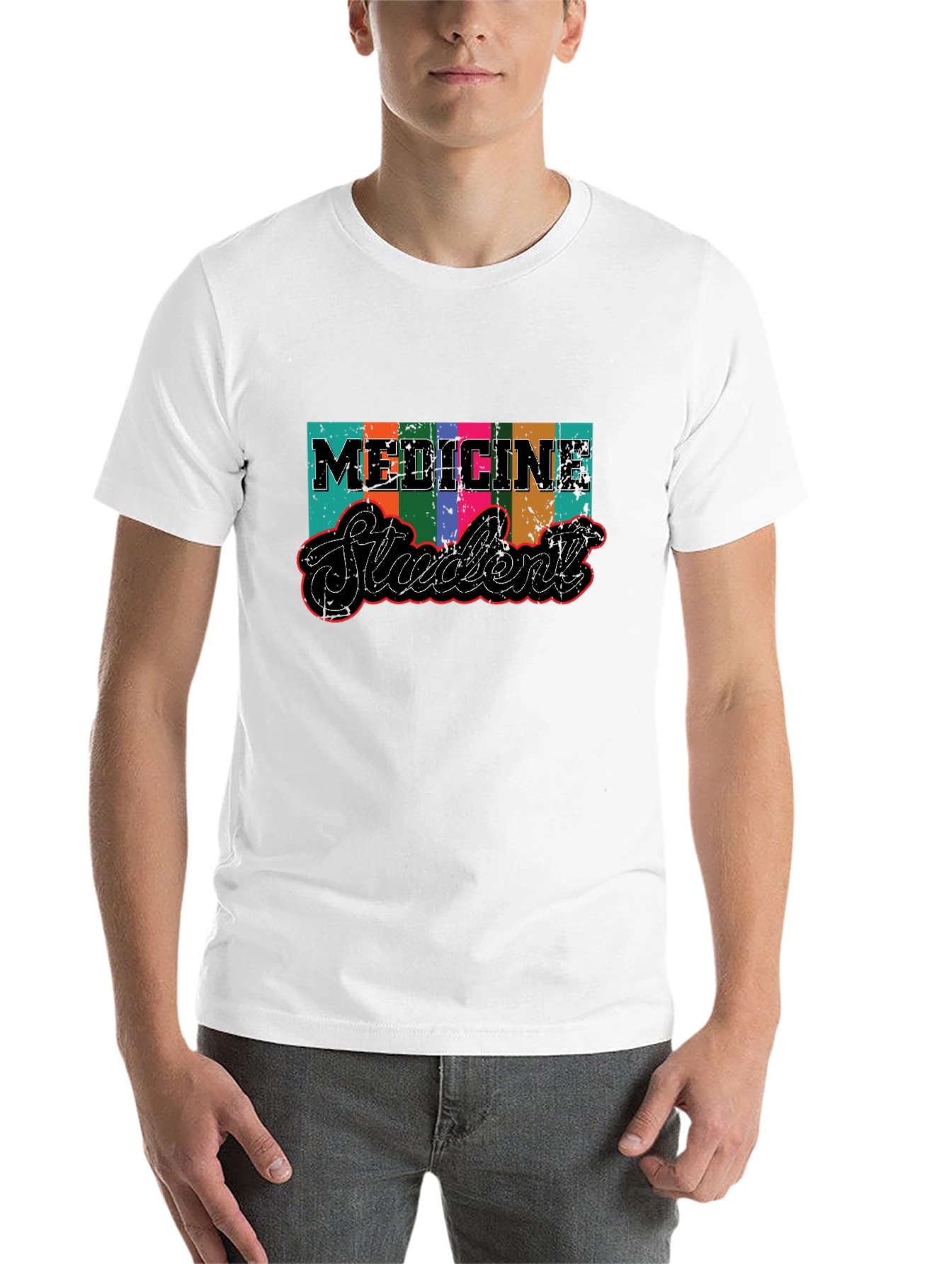 Black Medicine Student Graphic T-Shirt view 14