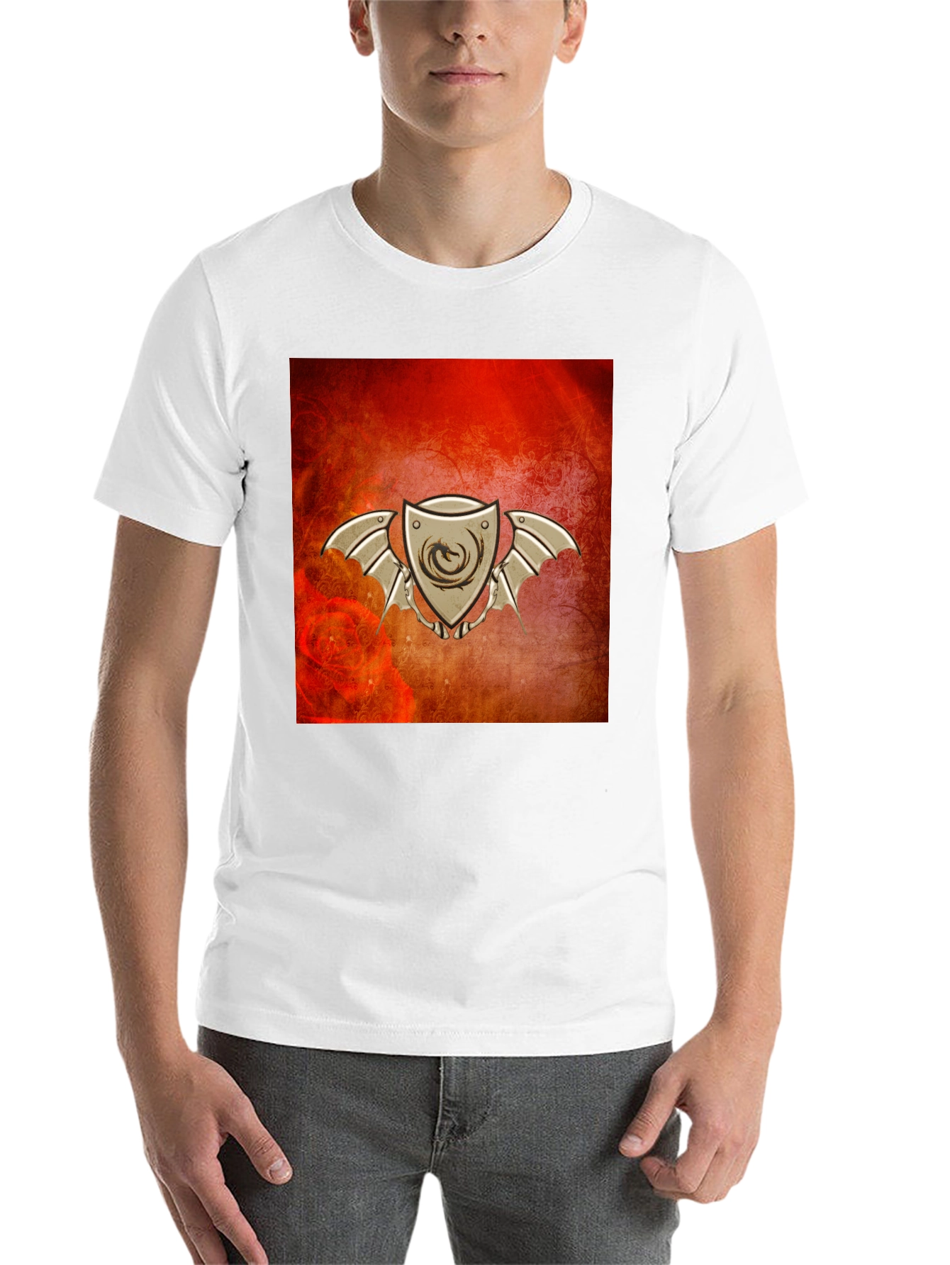 Black Dragon Shield Graphic T-Shirt view 14