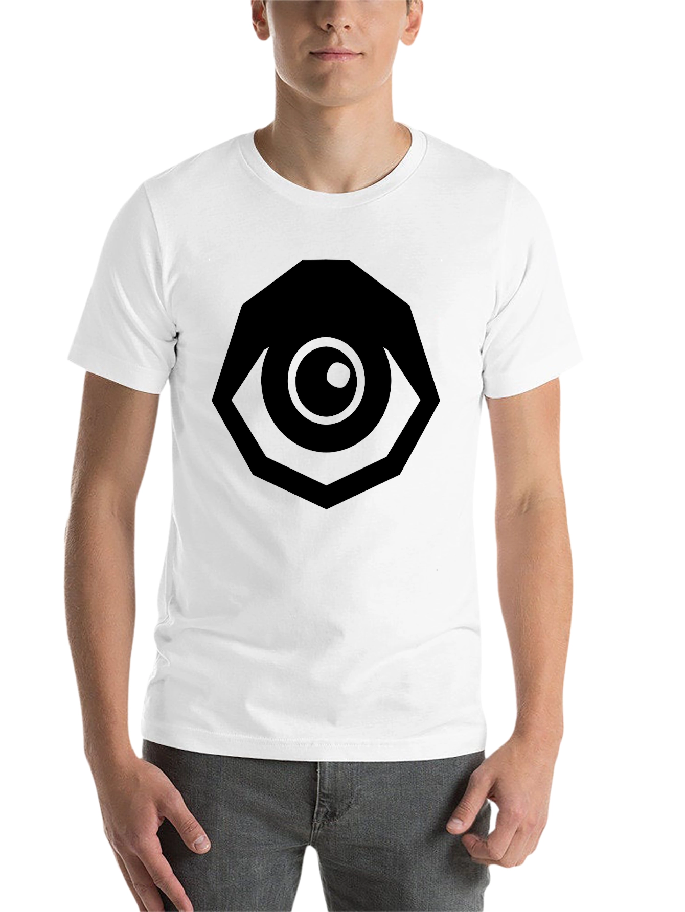 Black All Seeing Eye Graphic Tee - Black Cotton T-Shirt view 14