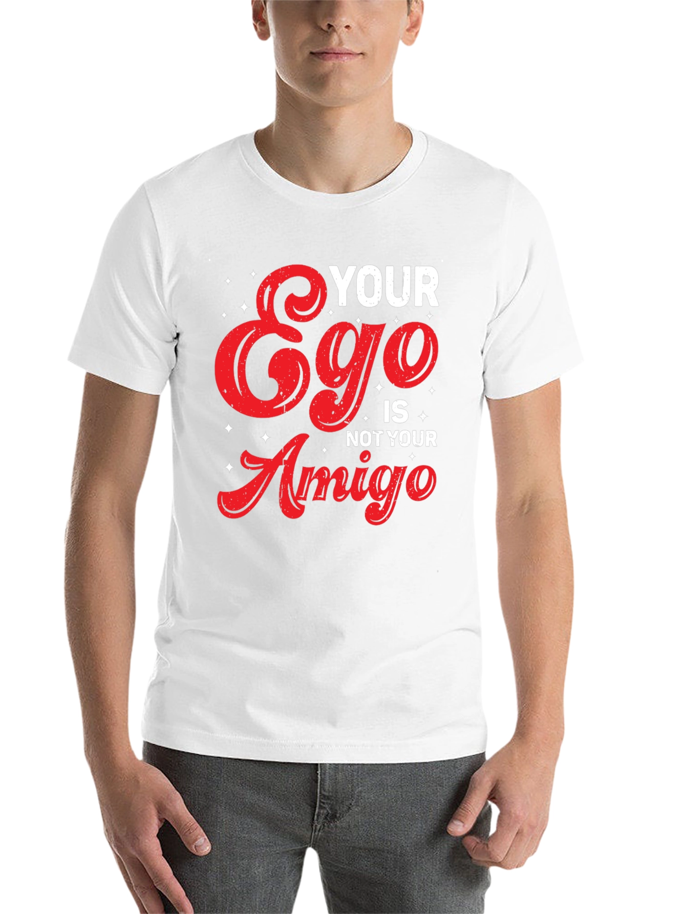 Black Your Ego Is Not Your Amigo Graphic Tee view 14