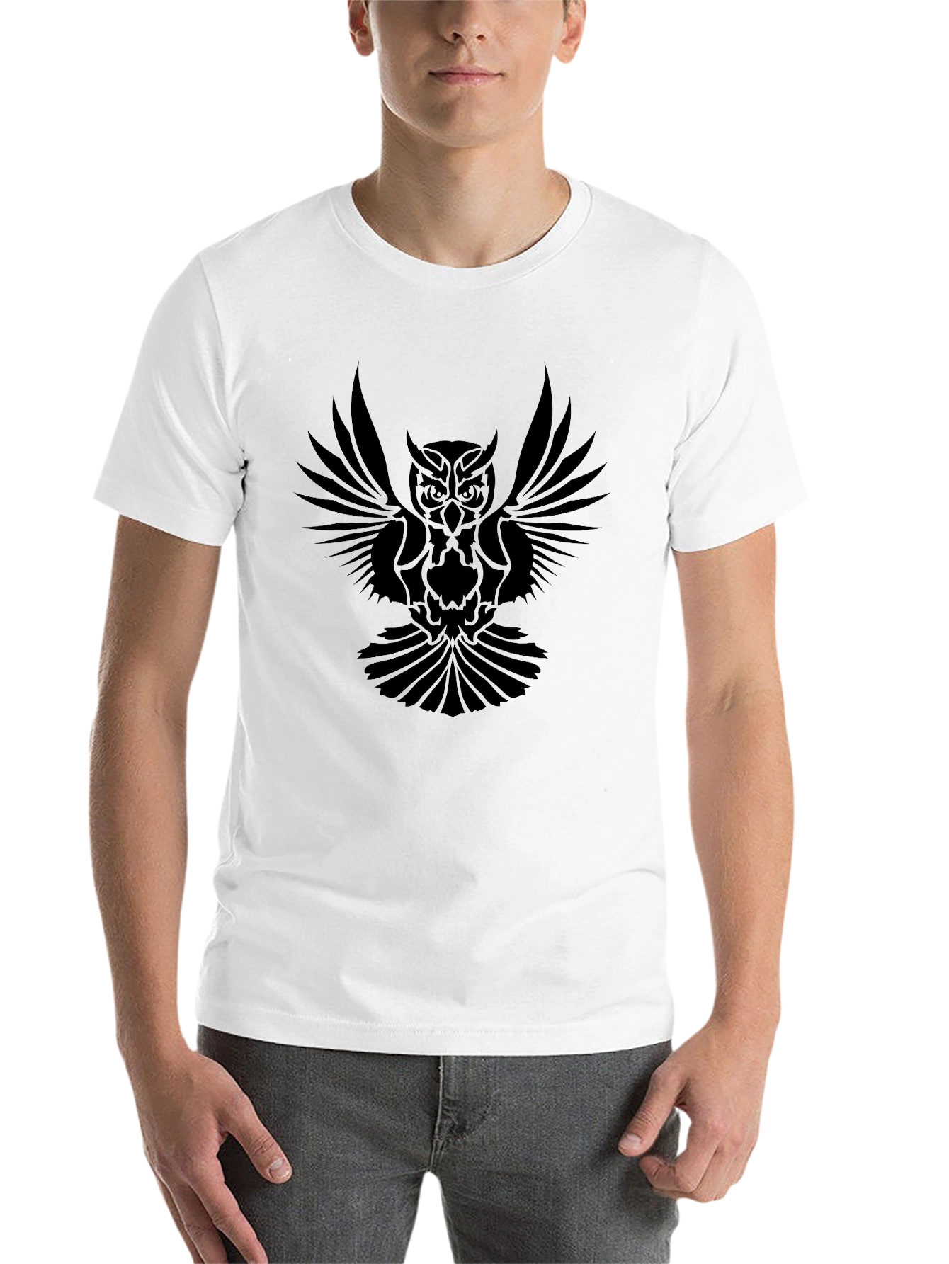 Black Black Owl Graphic Tee - Men's Fashion view 14