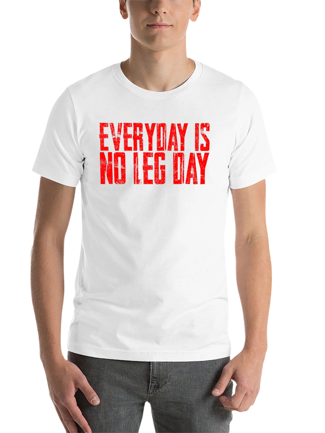 Black Everyday is No Leg Day T-Shirt view 14