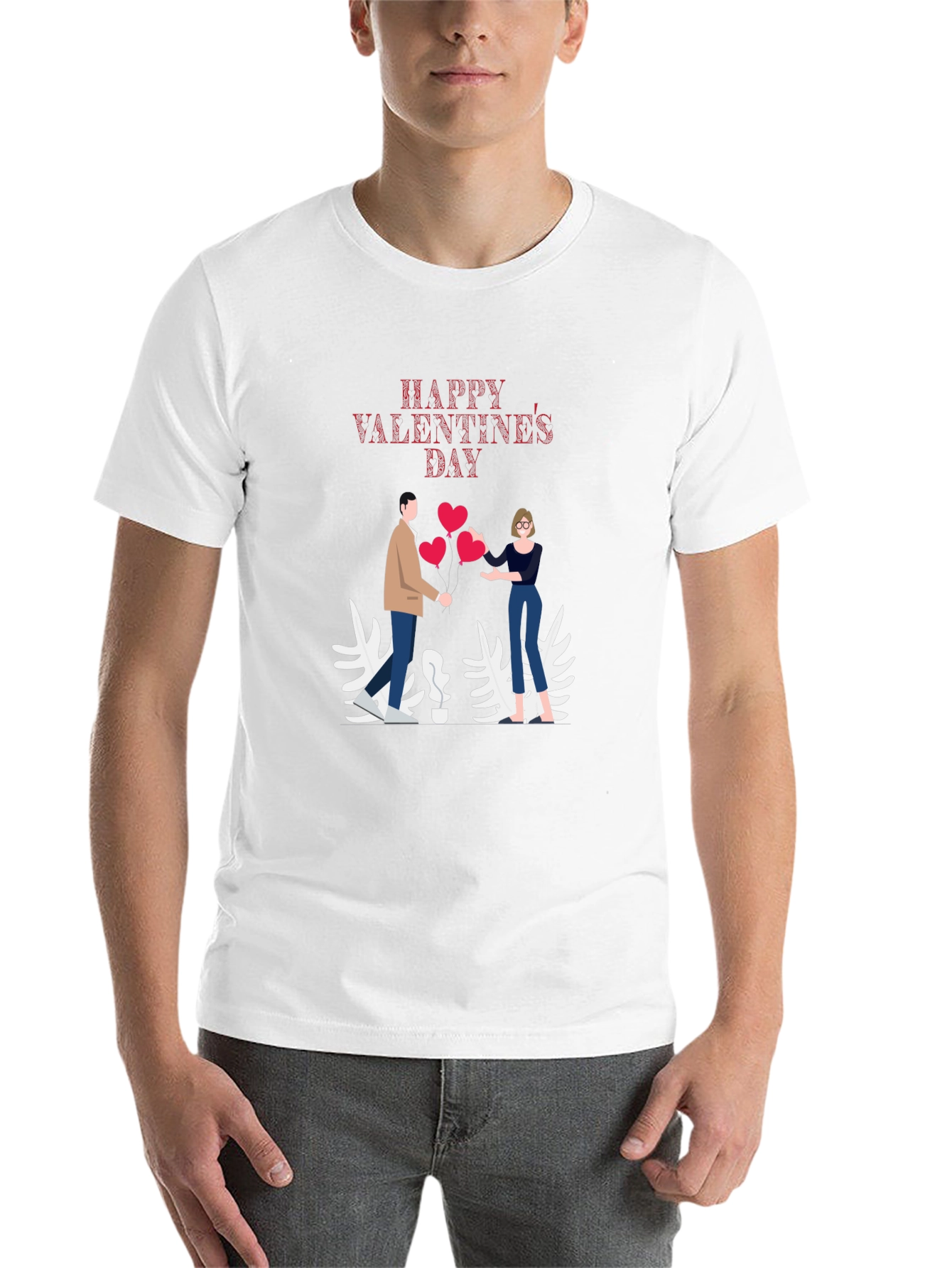Black Valentine's Day Graphic T-Shirt view 14
