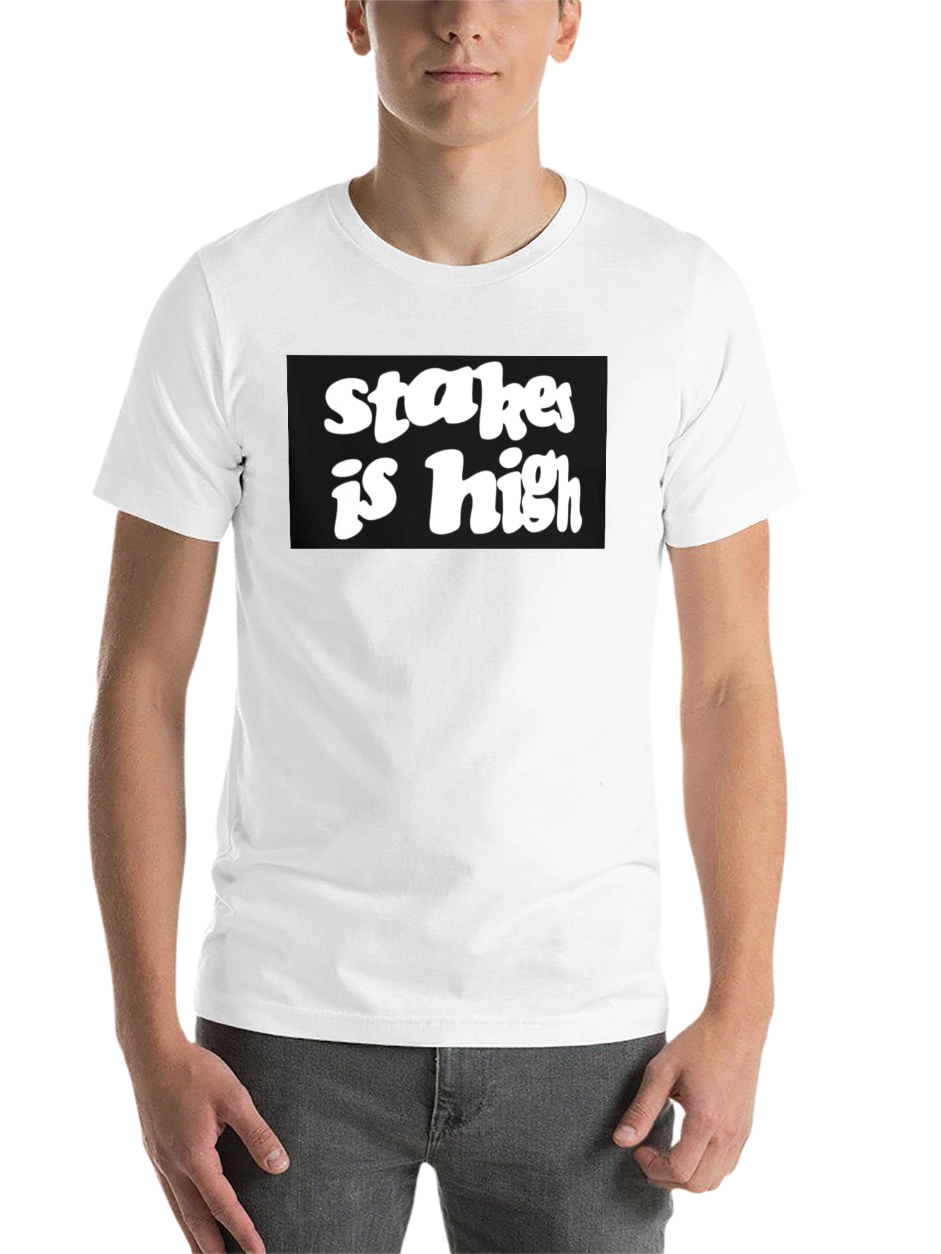 Black Stakes Is High Black Graphic Tee view 14