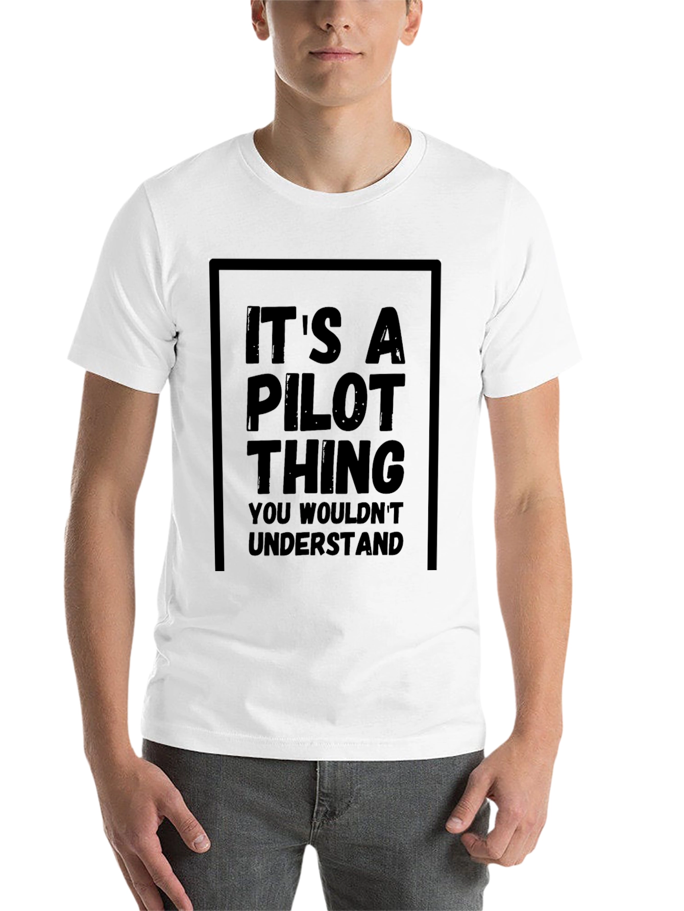 Black It's A Pilot Thing Funny T-Shirt view 14