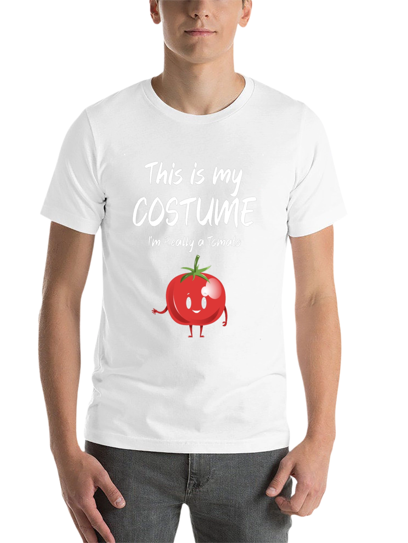 Black Funny Tomato Costume T-Shirt view 14