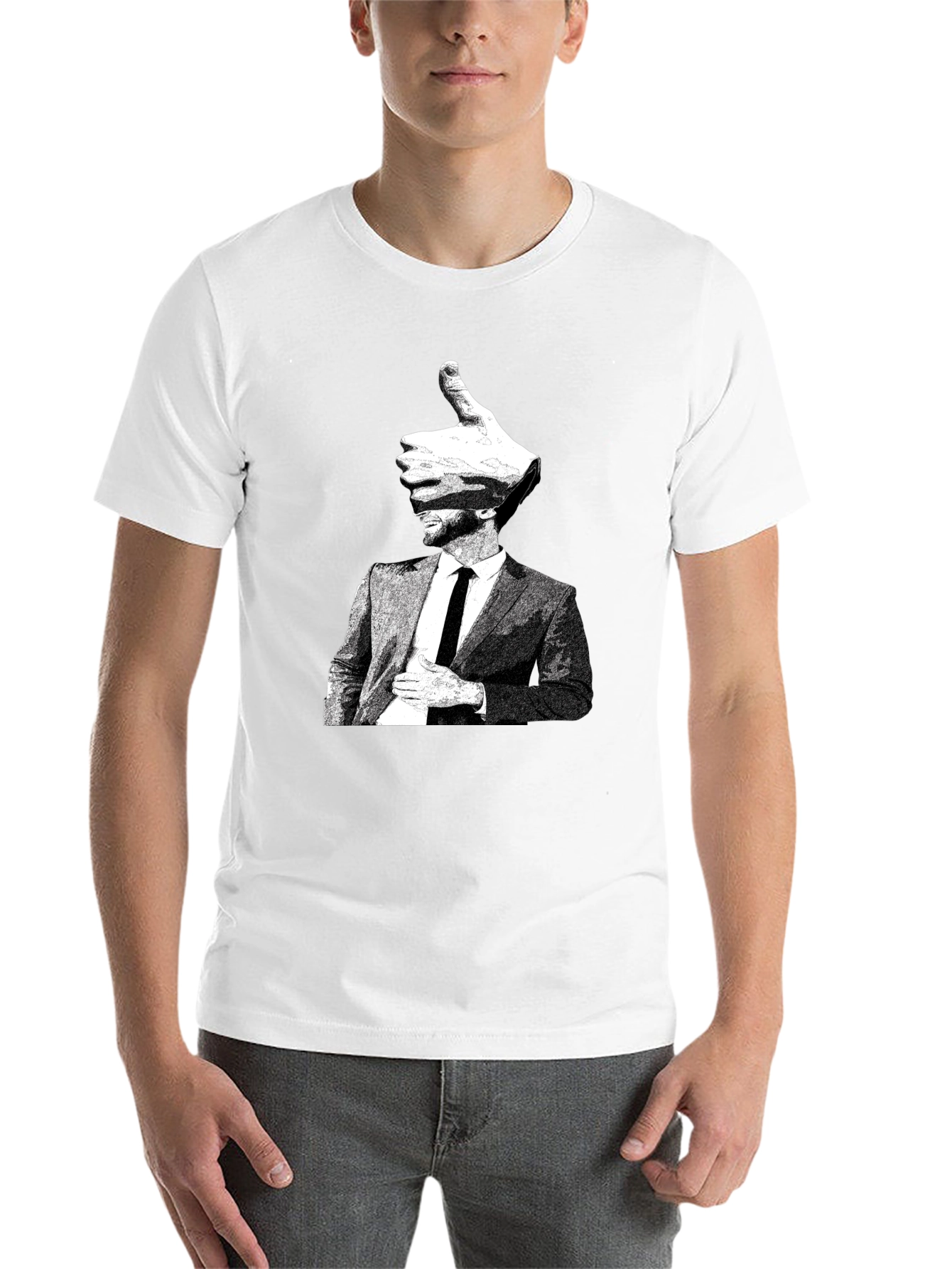 Black Thumbs Up Boss Graphic T-Shirt view 14