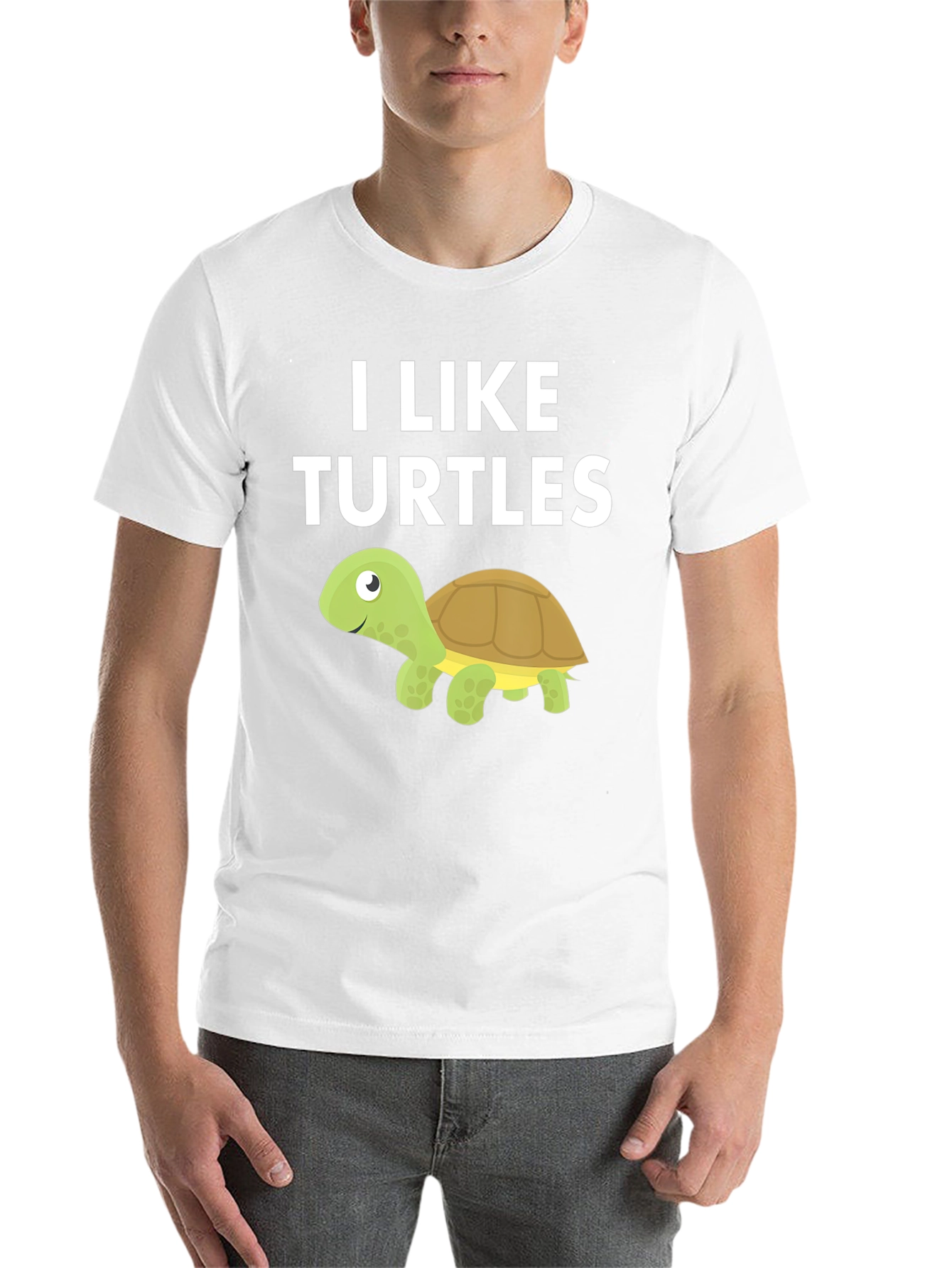Black I Like Turtles Graphic T-Shirt - Fun & Unique Design view 14
