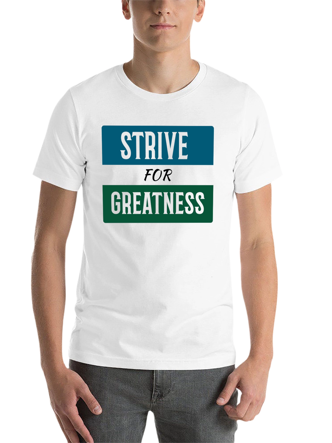 Black Strive for Greatness Graphic Tee view 14
